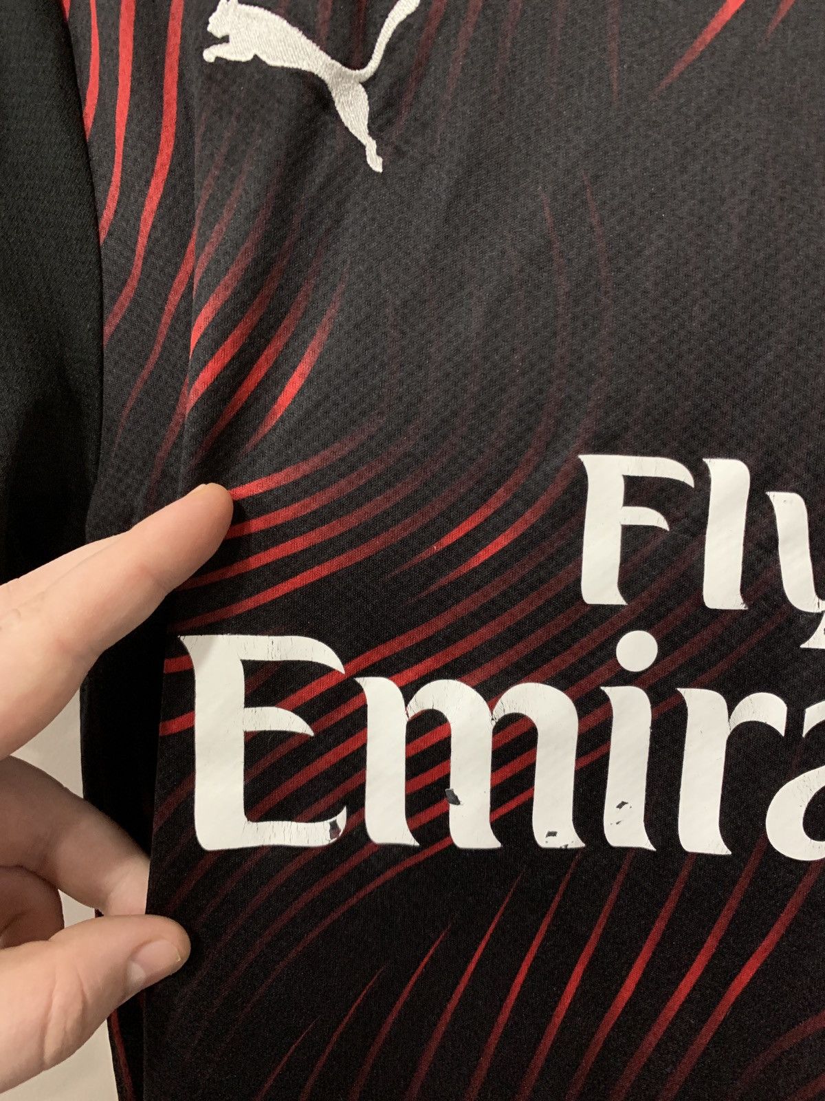 Puma AC Milan 2019 Third Football Shirt Puma Soccer Jersey Size M Size US M / EU 48-50 / 2 - 7 Thumbnail