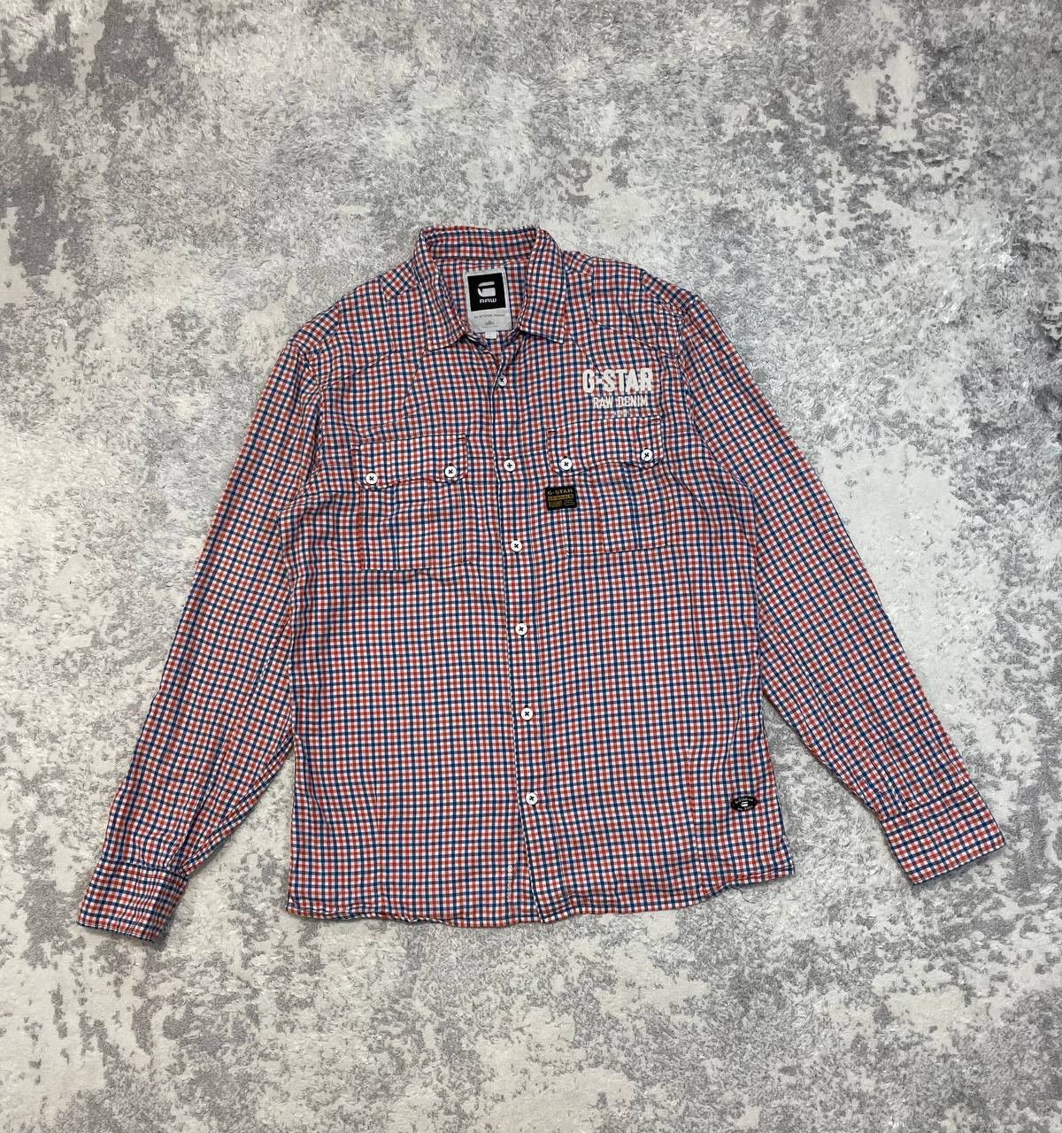 G-Star G-Star Raw Classic Checked Long Sleeve Shirt Size L Size US L / EU 52-54 / 3 - 2 Thumbnail
