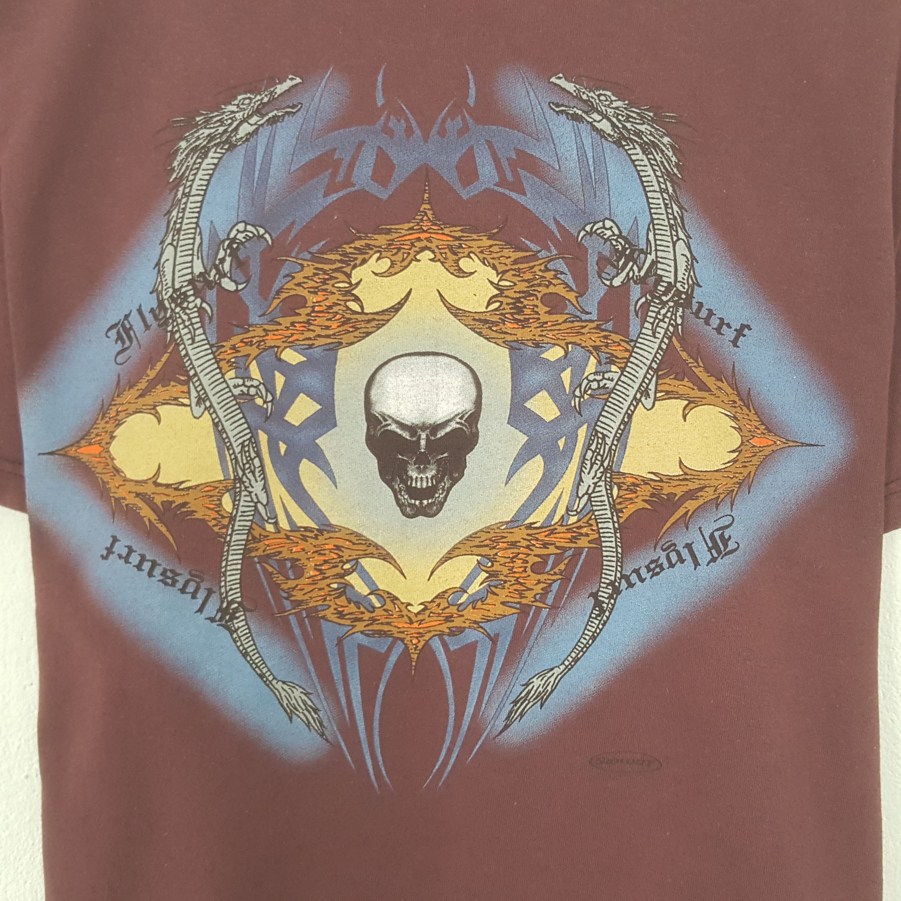 Vintage Vintage 1990 Skeleton Kamasutra Skulls Tshirt Size US M / EU 48-50 / 2 - 2 Thumbnail