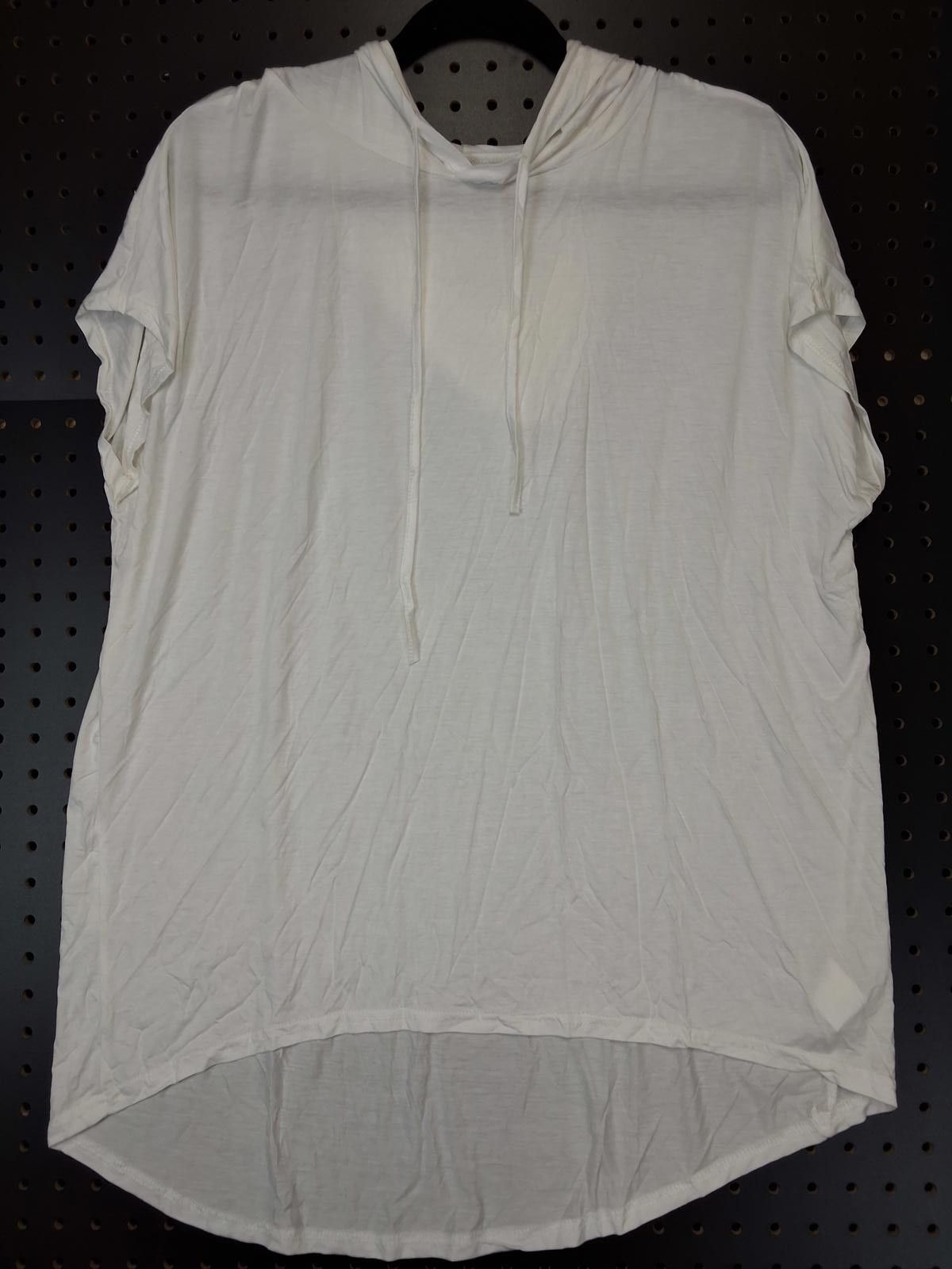 Genetic Manipulation Shinichiro Kuriya XL - Chic White Sleeveless Hooded Tunic Size ONE SIZE - 2 Thumbnail