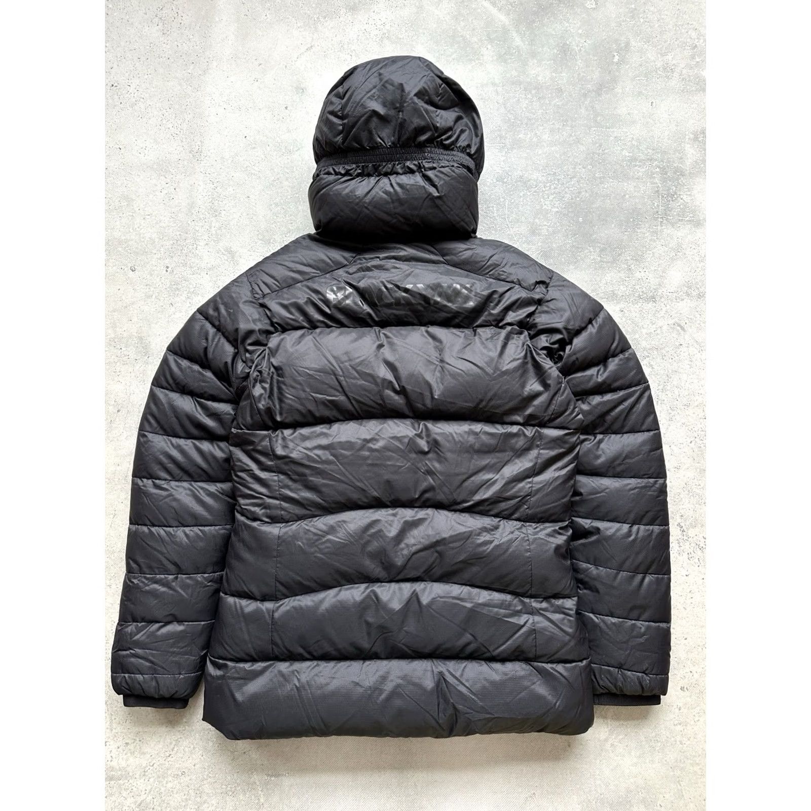 Vintage BLACK YAK Jacket Women S Full Zip Hooded Down Puffer Black Wool? Size S / US 4 / IT 40 - 3 Thumbnail