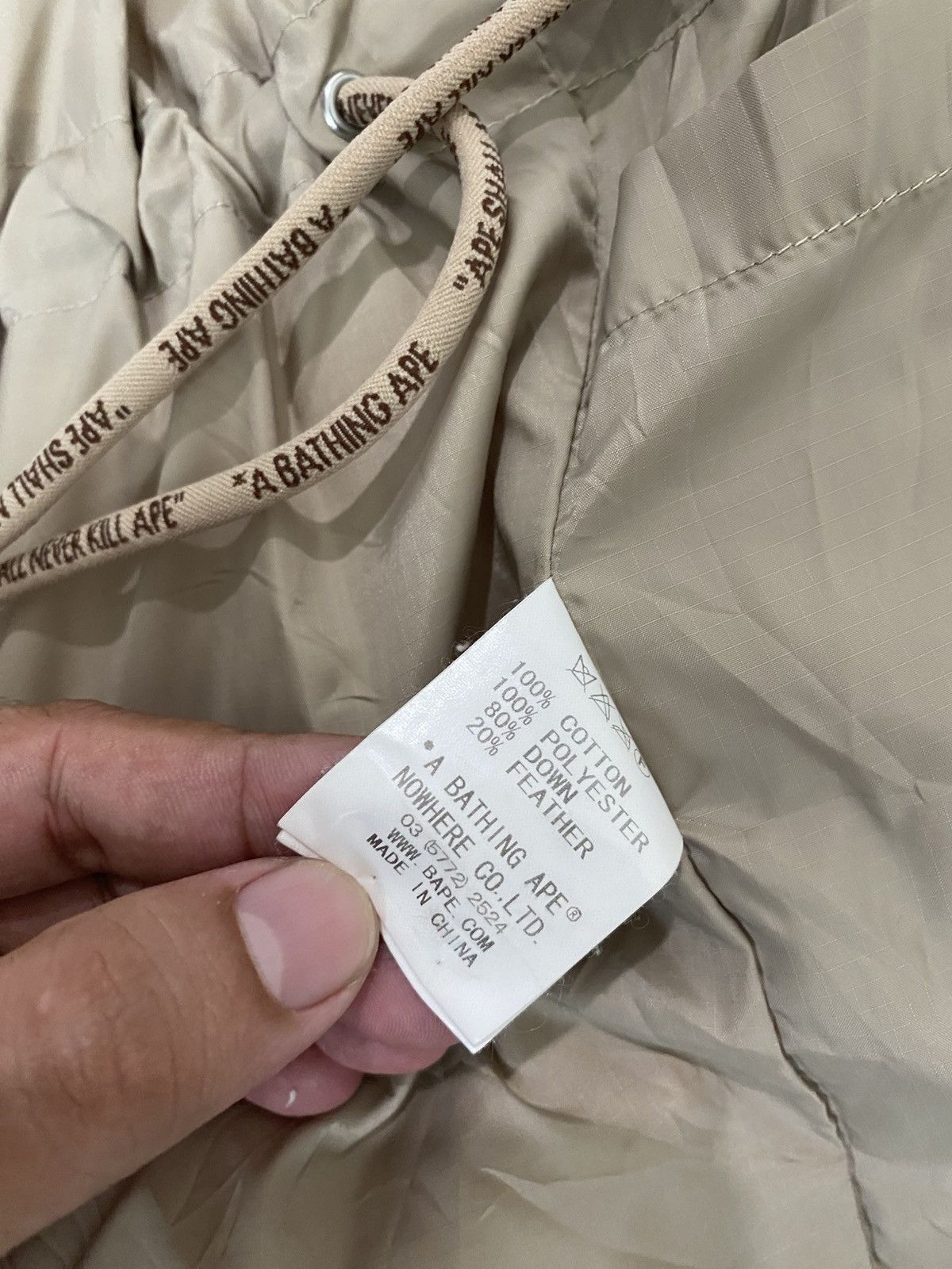 Bape × Japanese Brand A Bathing Ape Bape Classic Brown Down Puffer Jacket Size US M / EU 48-50 / 2 - 6 Thumbnail