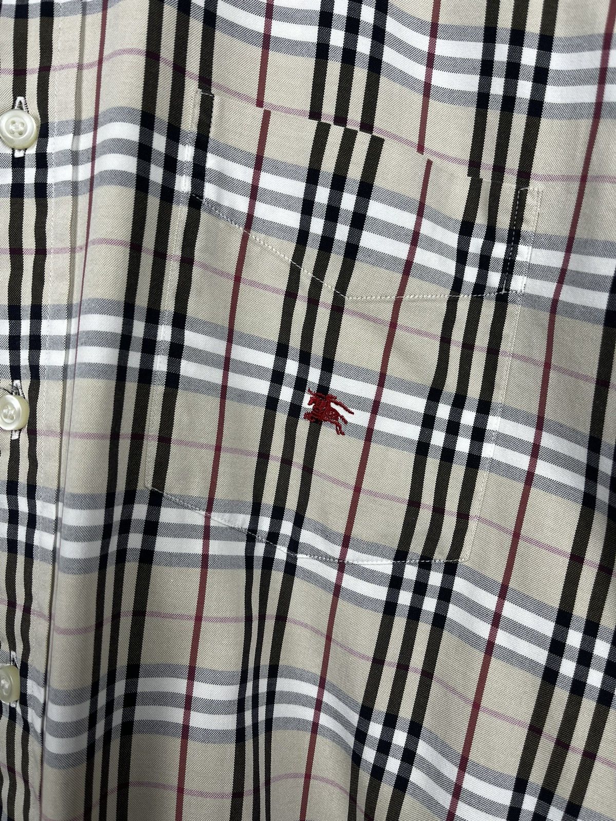 Burberry × Vintage Burberry London Nova Check Button Up Shirt Men’s Size US L / EU 52-54 / 3 - 5 Thumbnail