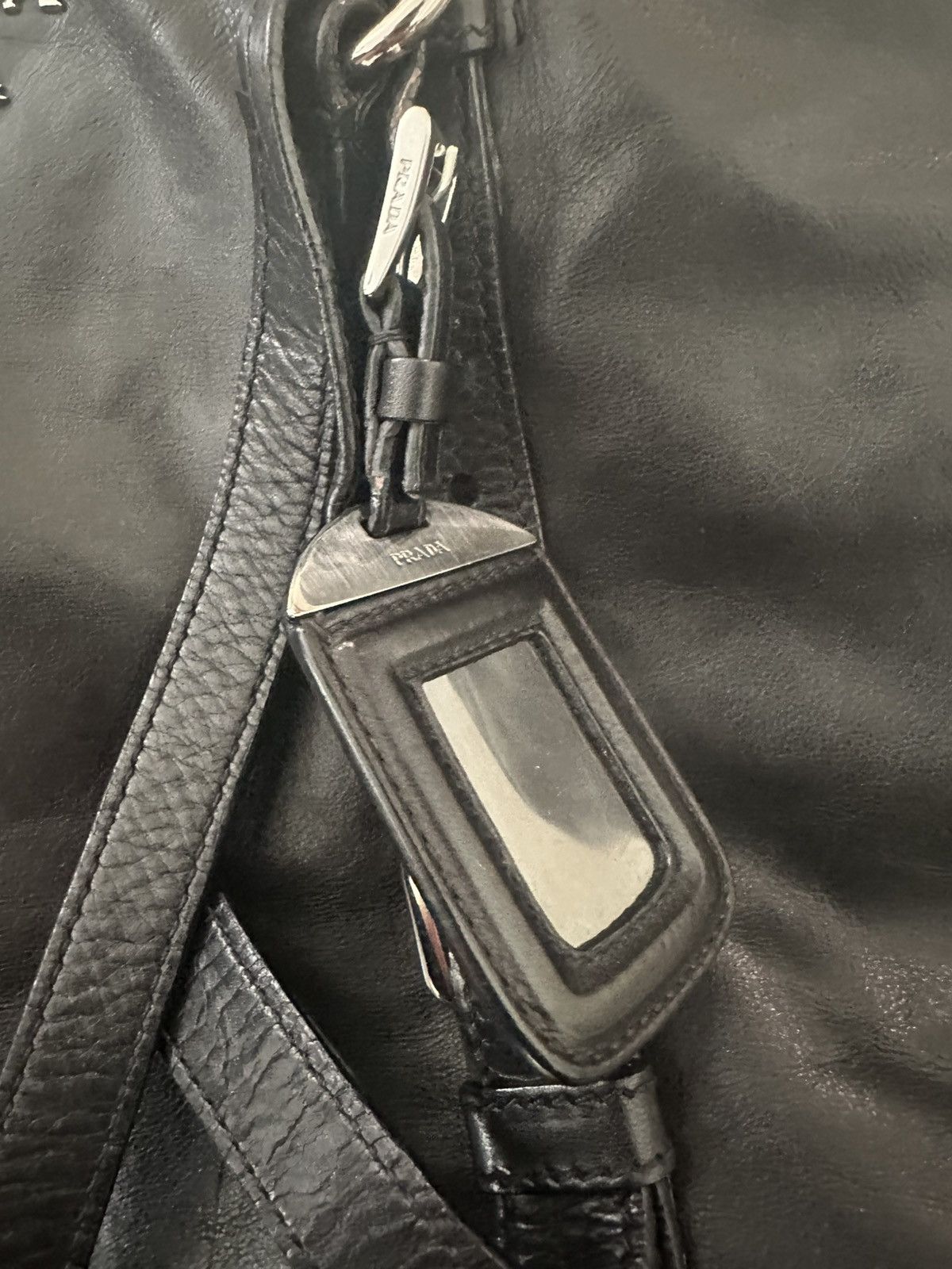 Prada Vintage Leather Prada HandleBag Size ONE SIZE - 3 Thumbnail
