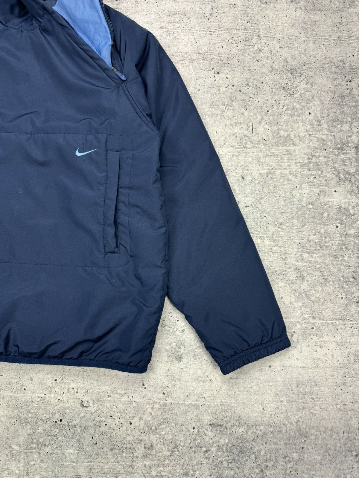 Nike × Vintage Vintage Nike 90’s Y2K Style Drill Nylon Anorak Bomber Jacket Size US S / EU 44-46 / 1 - 7 Thumbnail