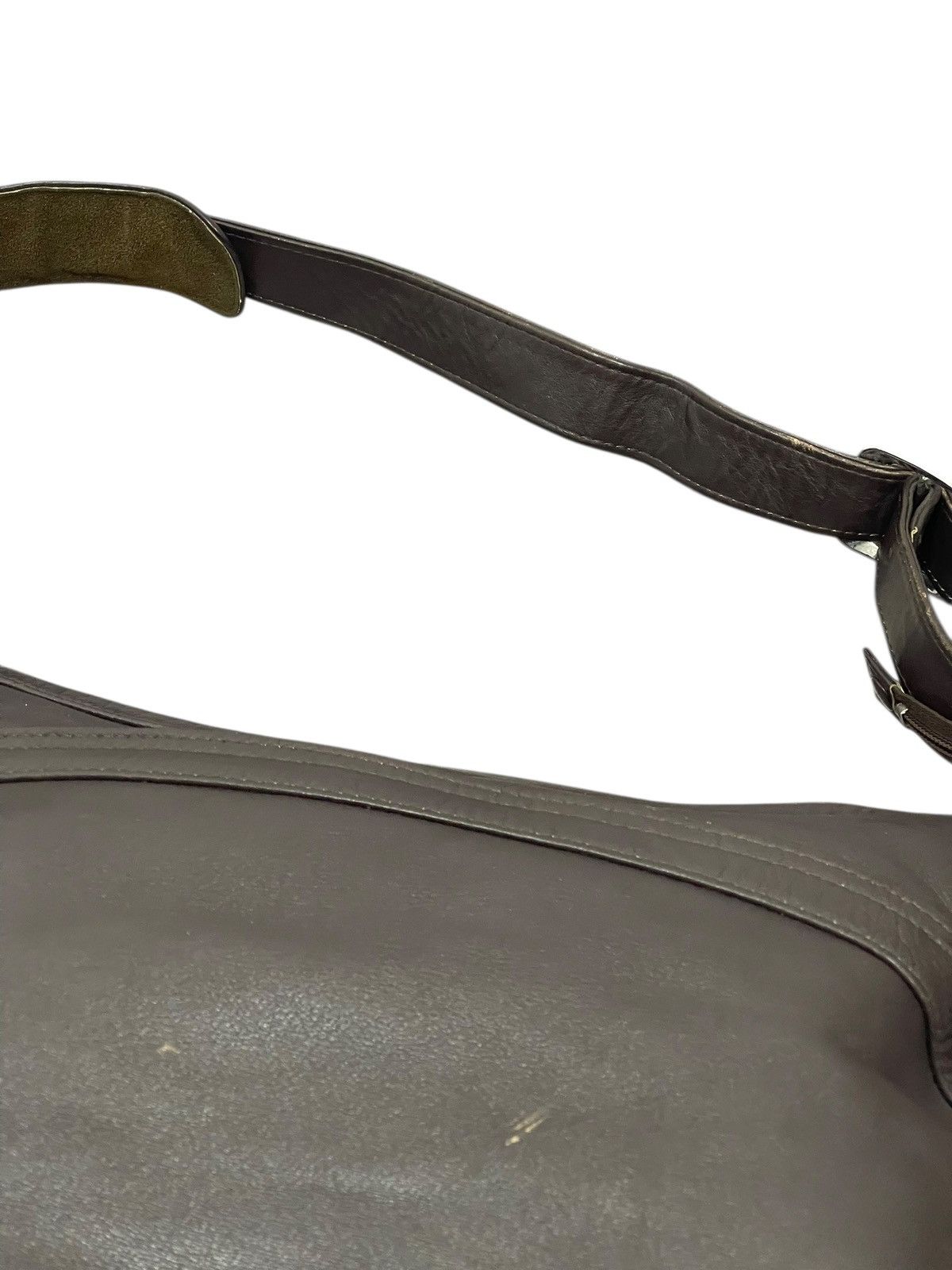 Genuine Leather Full Leather Vtg Unknown Travel Bag prada julius amiri 8🟩 Size ONE SIZE - 11 Thumbnail