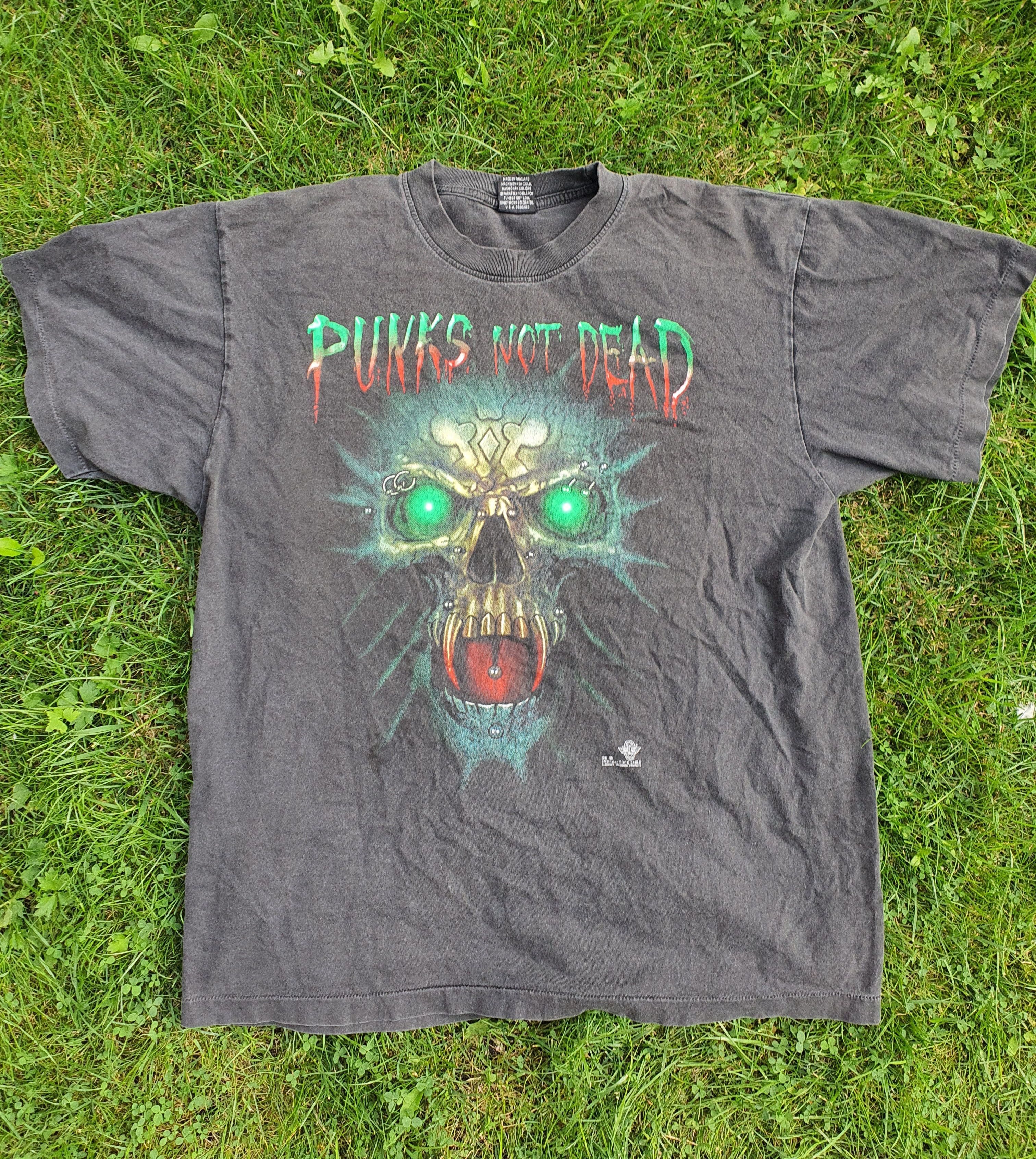 Band Tees × Vintage Vintage Punks Not Dead Black Tee Size US XL / EU 56 / 4 - 1 Thumbnail