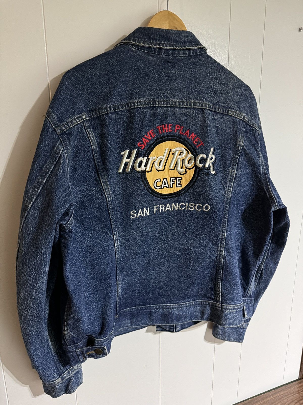 Lee Vintage Lee Hard Rock Cafe Denim Jacket 90s San Francisco Size US L / EU 52-54 / 3 - 8 Thumbnail