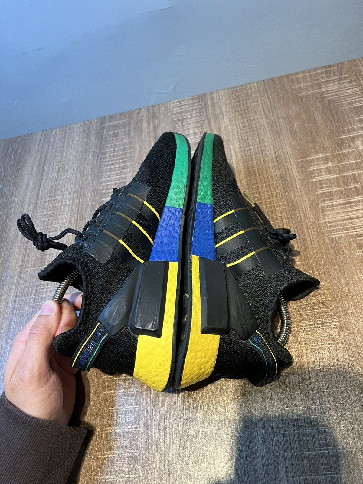 Adidas Adidas Mens NMD R1 V2 Black Running Shoes Sneakers Size 6 Size US 6 / EU 39 - 5 Thumbnail