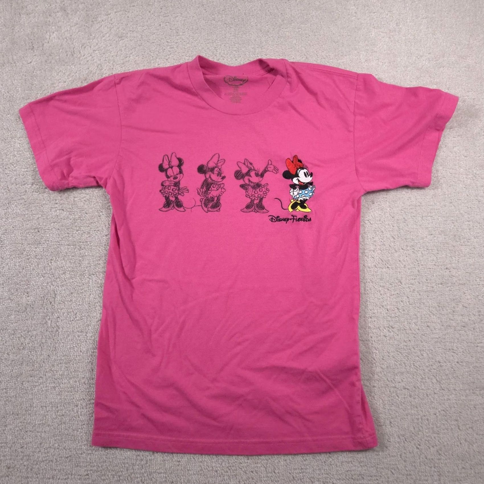 Disney VINTAGE Disney Minnie Mouse Shirt Womens Medium Florida Cartoon Tee Embroidered Graphic Size M / US 6-8 / IT 42-44 - 2 Thumbnail