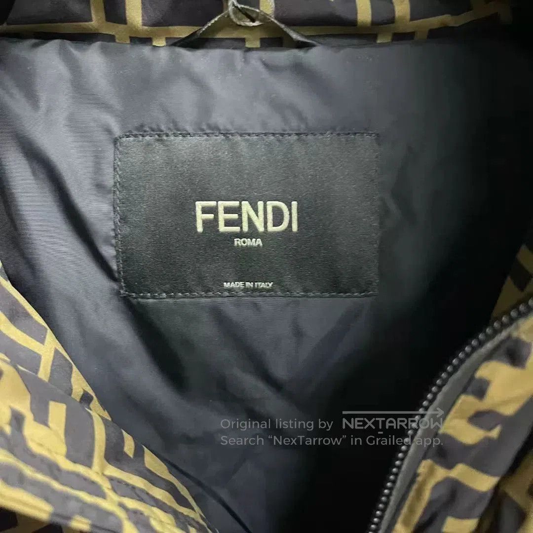 Fendi Fendi Logo Printed Down Cotton Jacket. Size US S / EU 44-46 / 1 - 3 Thumbnail