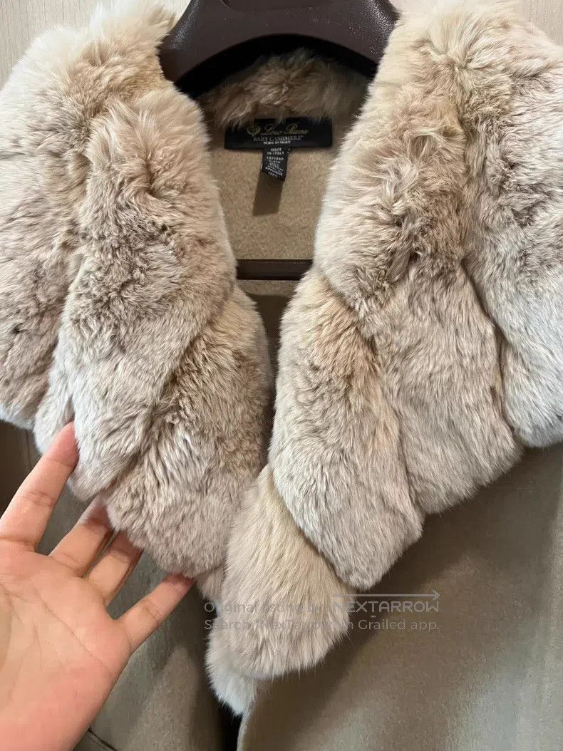 Loro Piana Loro Piana Heavy Beaver Fur and Cashmere Cloak Jacket Size ONE SIZE - 3 Thumbnail
