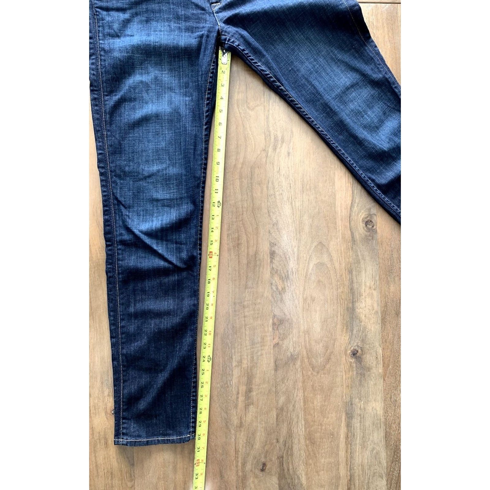 Hudson VINTAGE Hudson Skinny Jeans Womens 30 31x30 Embroidered Flap Pocket USA Jeans Denim Blue Cotton Size 30" / US 8 / IT 44 - 6 Thumbnail