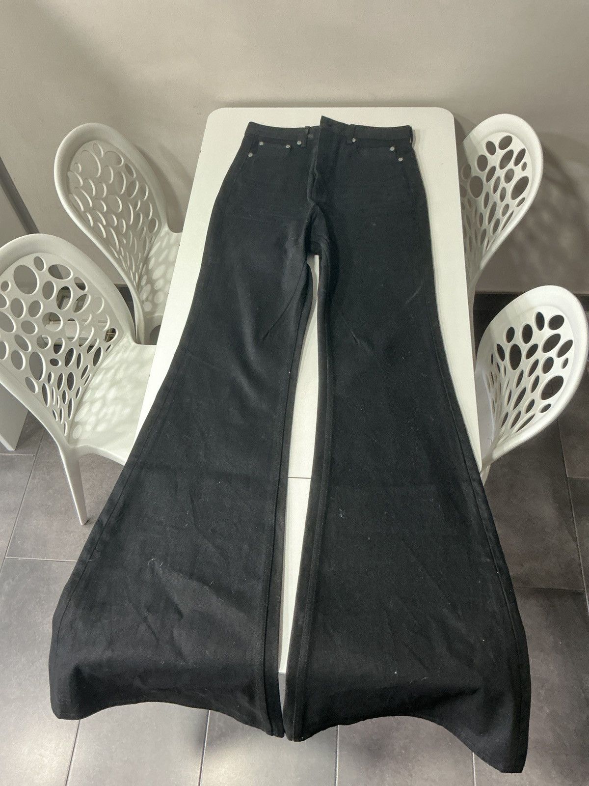 Rick Owens Rick owens bolan bootcut selvedge denim Size US 31 - 4 Thumbnail