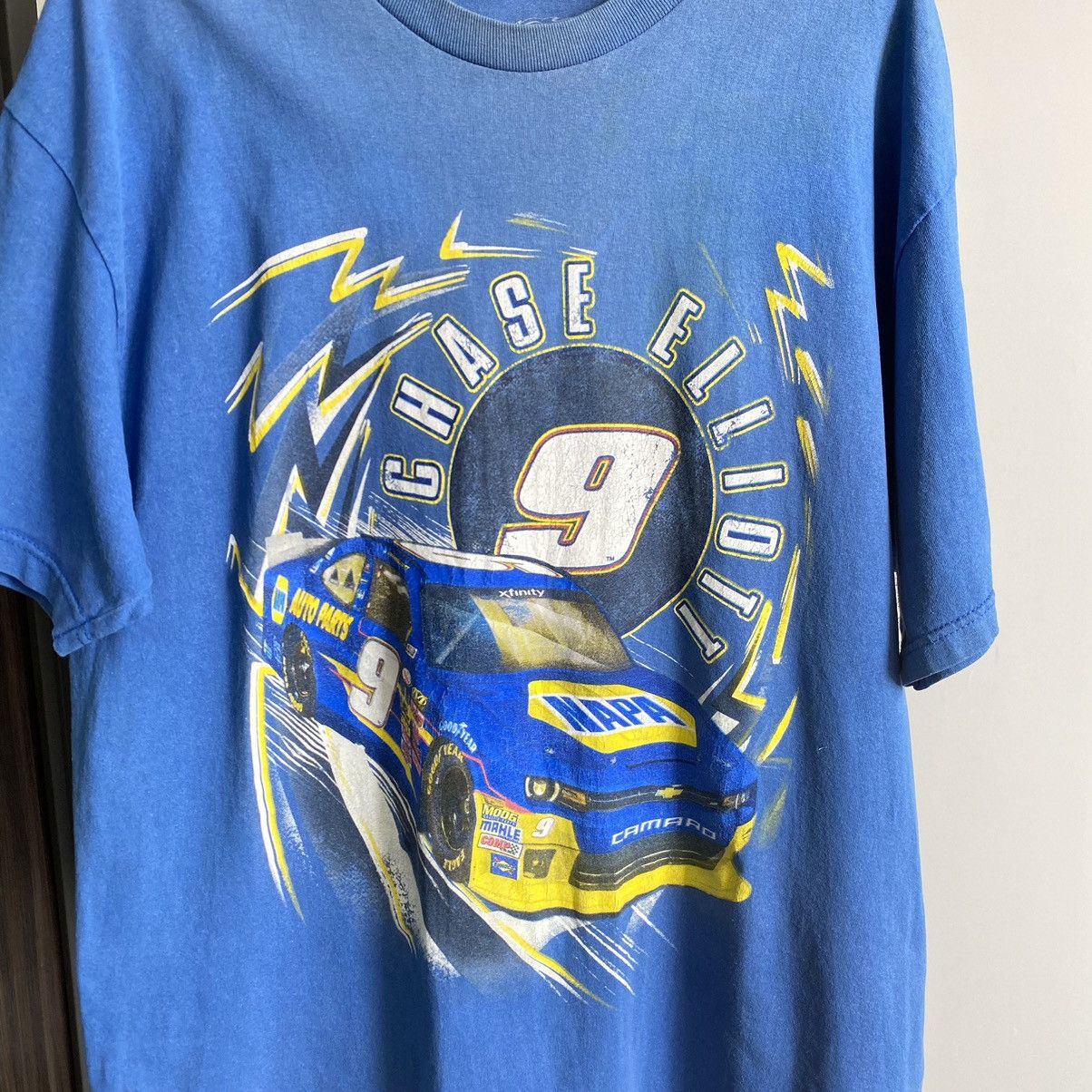 NASCAR Thrashed Faded Vintage Y2K Chase Elliot Jr ERD GRUNGE TEE Size US XL / EU 56 / 4 - 3 Thumbnail