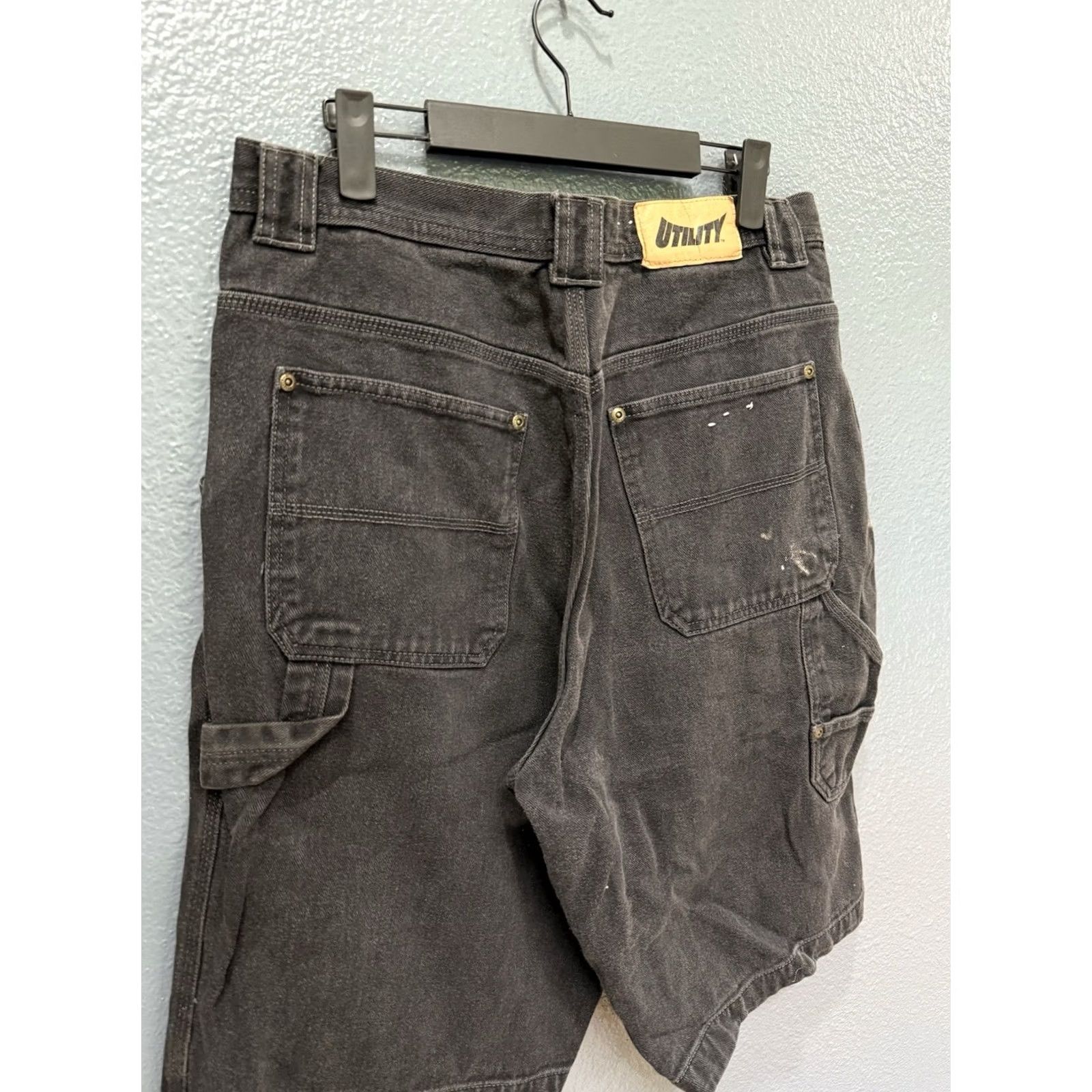 Vintage VINTAGE Utility Black Cotton Carpenter Men’s Baggy Short Sz 36 Size US 36 / EU 52 - 2 Thumbnail