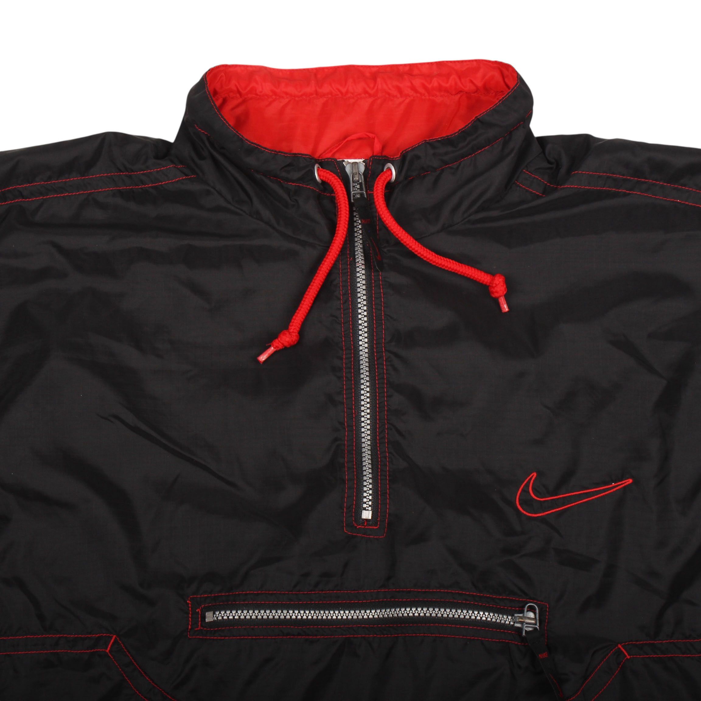 Nike × Vintage Vintage 90s Nike Half Zip Windbreaker Jacket Big Logo Size US L / EU 52-54 / 3 - 6 Thumbnail