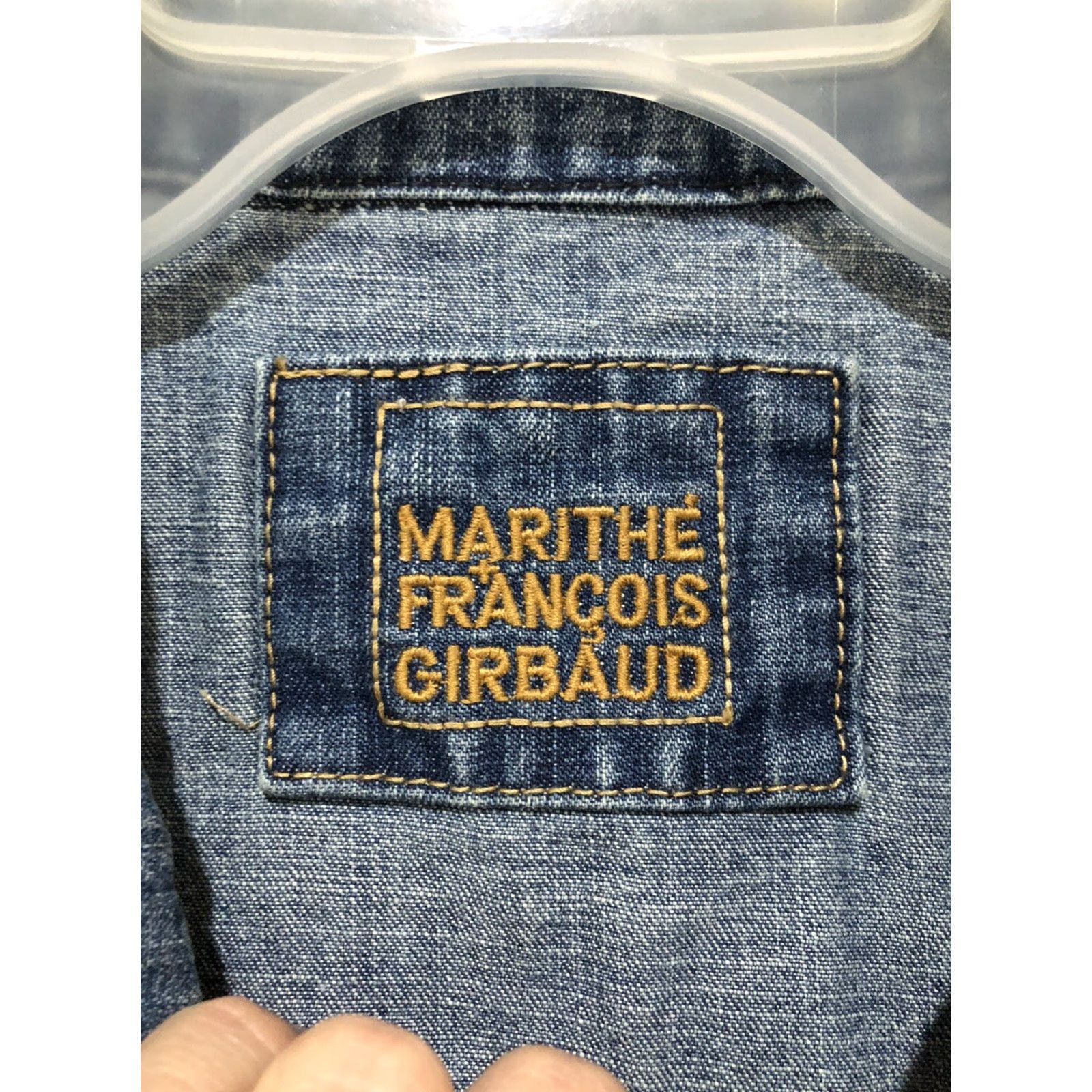 Denime VINTAGE Marithe Francois Girbaud X Front Blue Denim Jean Jacket 3XL NWT Mens Jacket Denim Blue 90s Biker Hip Hop Motorcycle Pocket Shirt/Coat Size US 39 - 5 Thumbnail