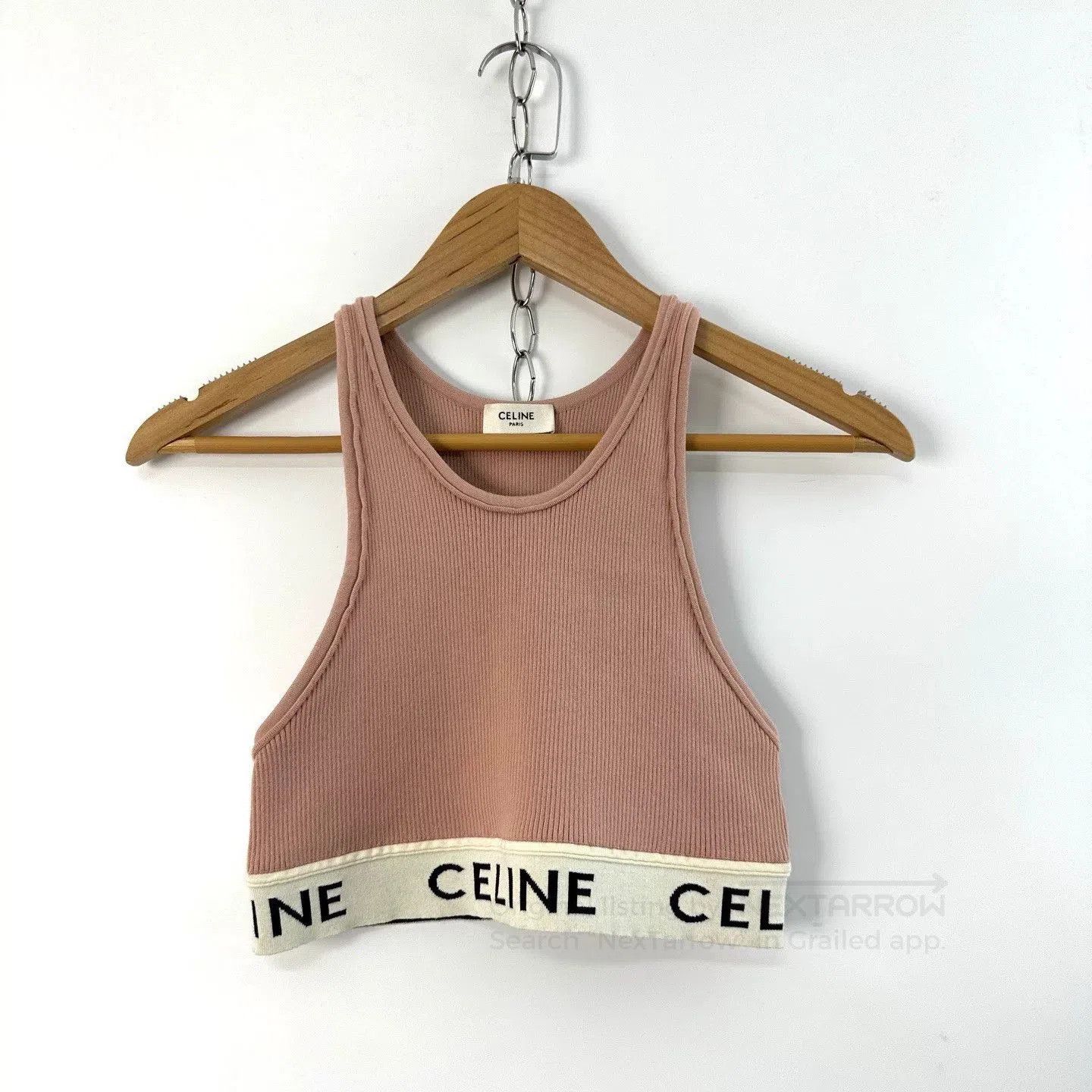 Celine Celine Women's Pink Roman Pattern Sports Vest. Size S / US 4 / IT 40 - 1 Thumbnail