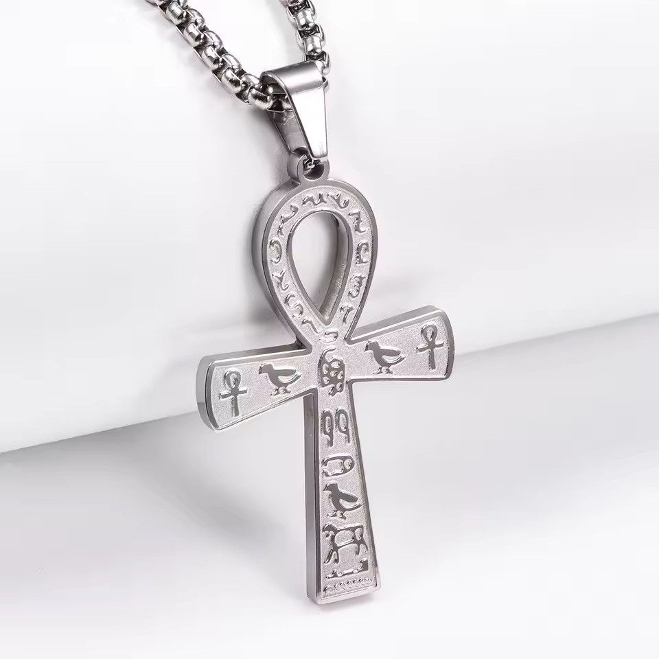 Jewelry Egyptian Ankh Cross Pendant Necklace Size ONE SIZE - 3 Thumbnail