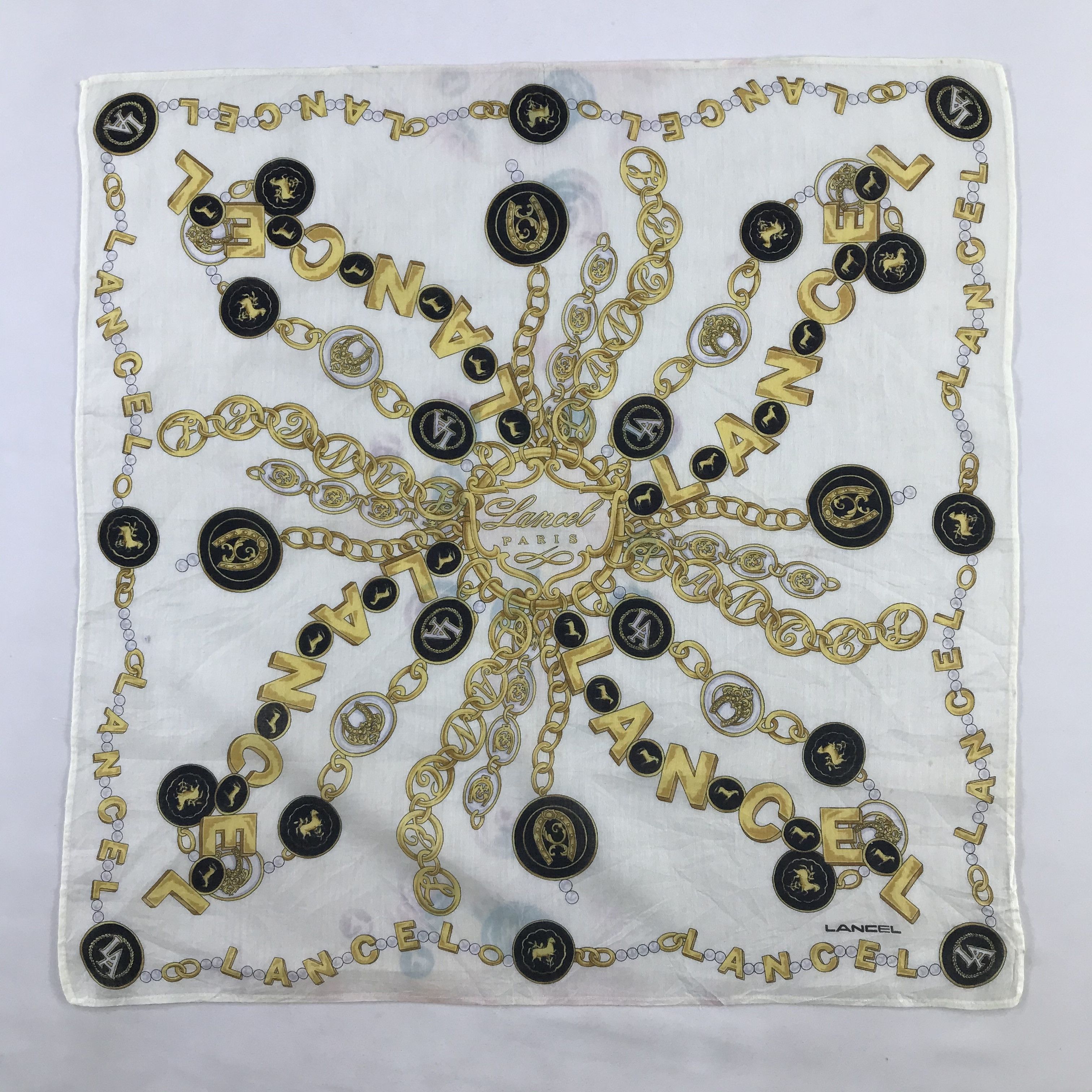 Lancel × Vintage Lancel Handkerchief / Neckerchief / Bandana Size ONE SIZE - 3 Thumbnail