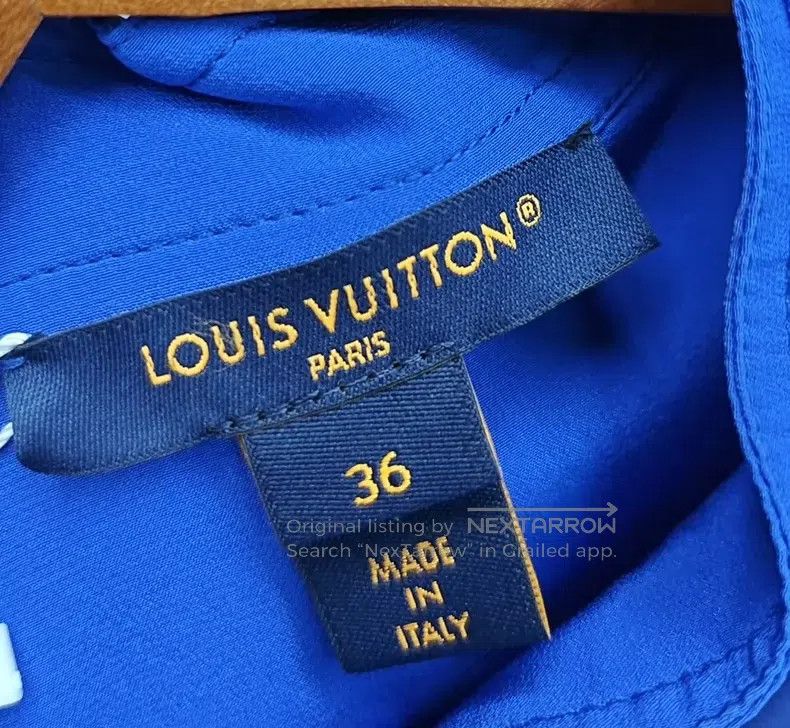 Louis Vuitton Louis Vuitton Klein Blue Single Breasted Long Sleeve Shirt Size XS / US 0-2 / IT 36-38 - 2 Thumbnail