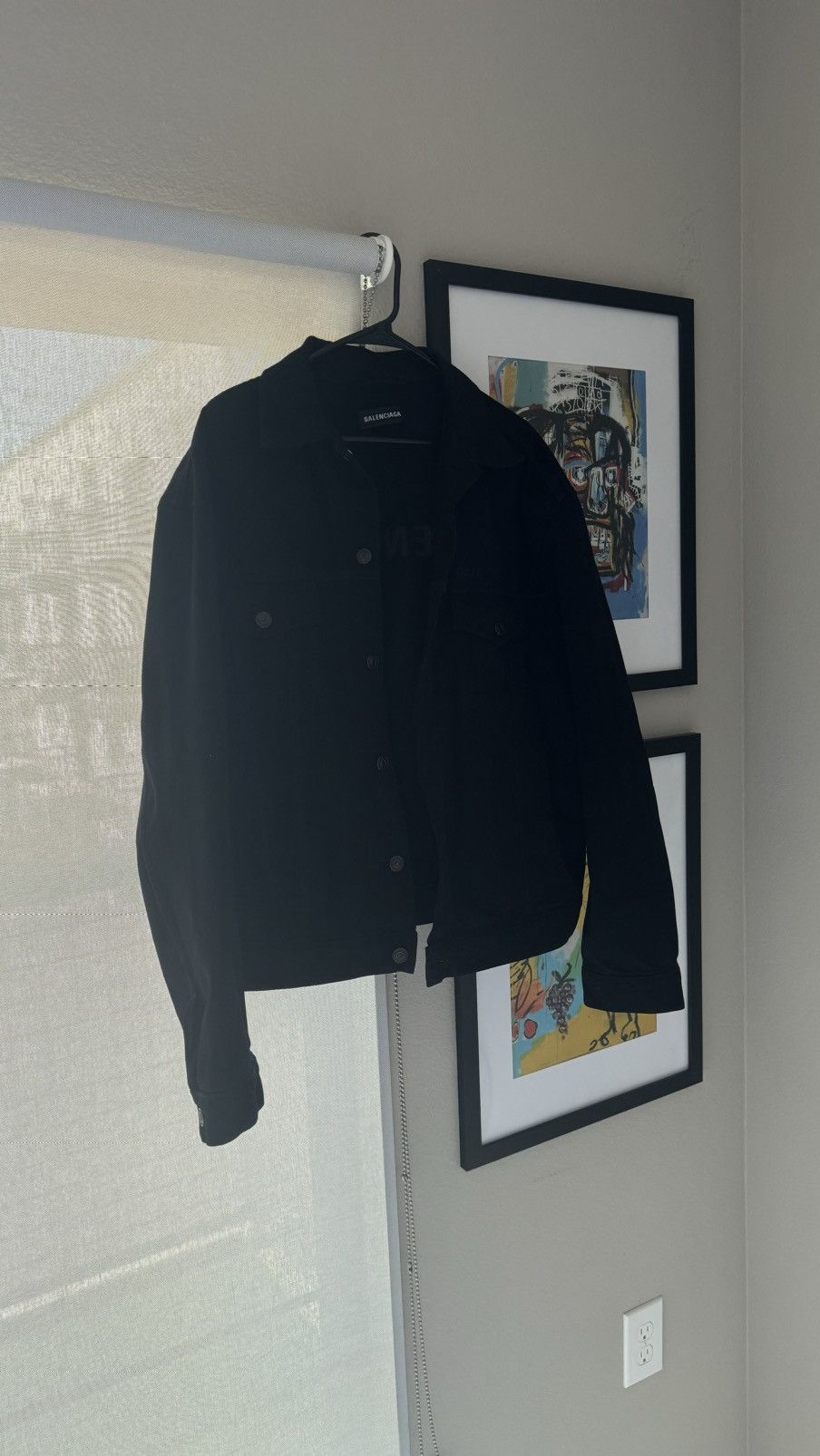 Balenciaga Balenciaga Denim Jacket - Big Back Print Size US S / EU 44-46 / 1 - 1 Thumbnail