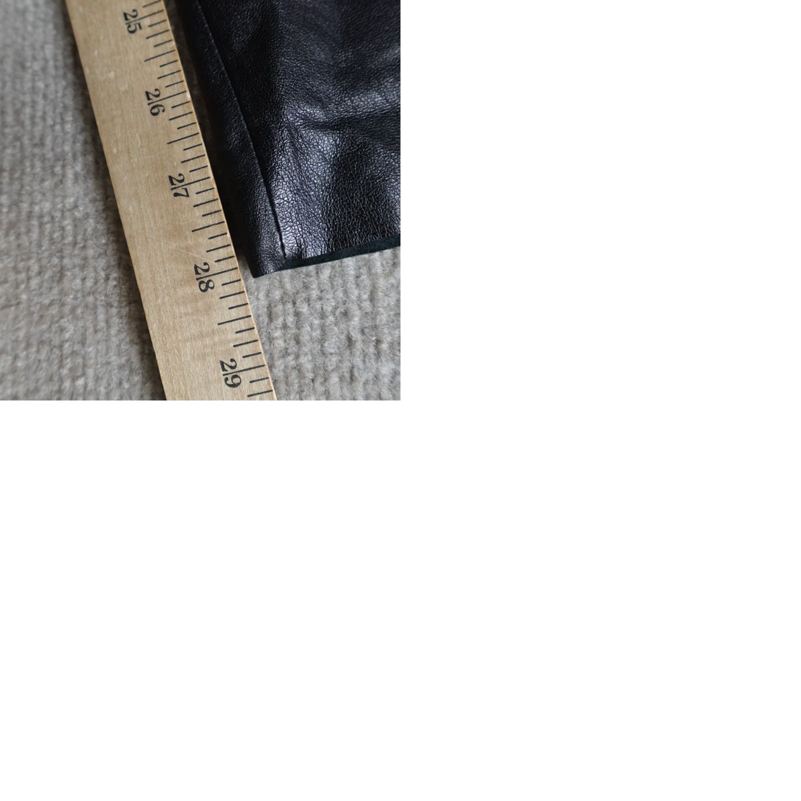 Vince Vince Pants Womens Small Black Leather Solid Pull On V118120690 Size 28" / US 6 / IT 42 - 9 Thumbnail