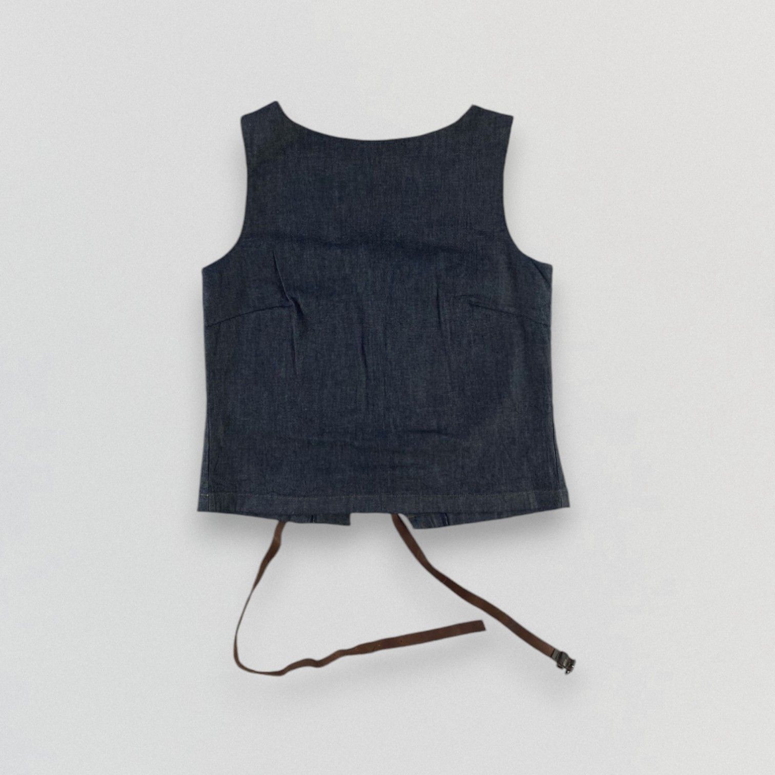 Neil Barrett Neil Barrett Denim Waistcoat Vest Size US XXS / EU 40 - 2 Thumbnail