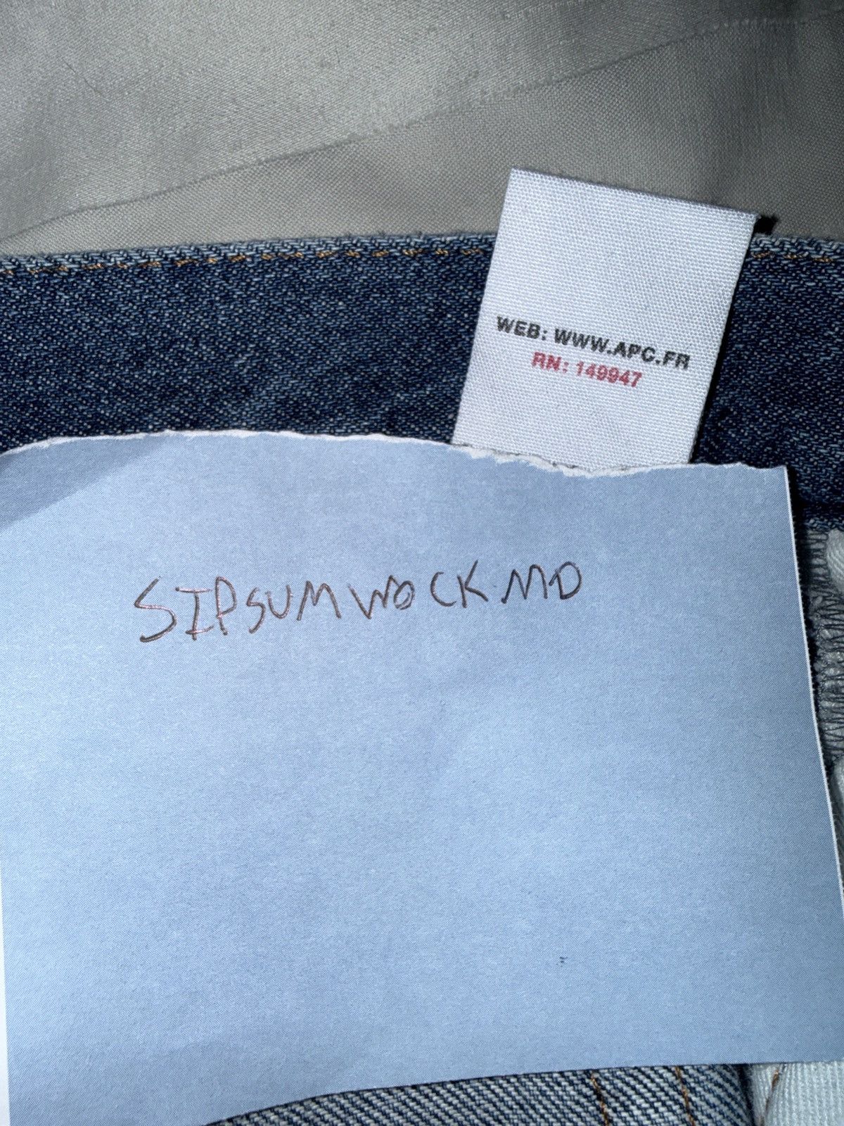 A.P.C. APC PETIT NEW STANDARD 100% COTTON DENIM Size US 30 / EU 46 - 3 Thumbnail