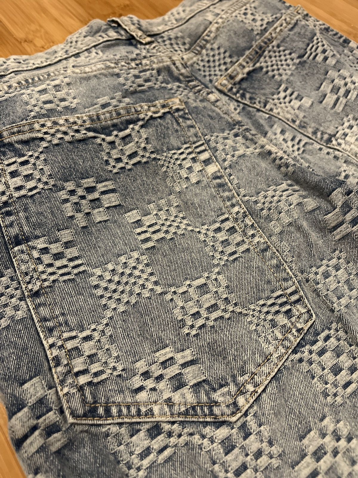 Bershka checker woven bershka baggy jeans Size US 28 / EU 44 - 3 Thumbnail