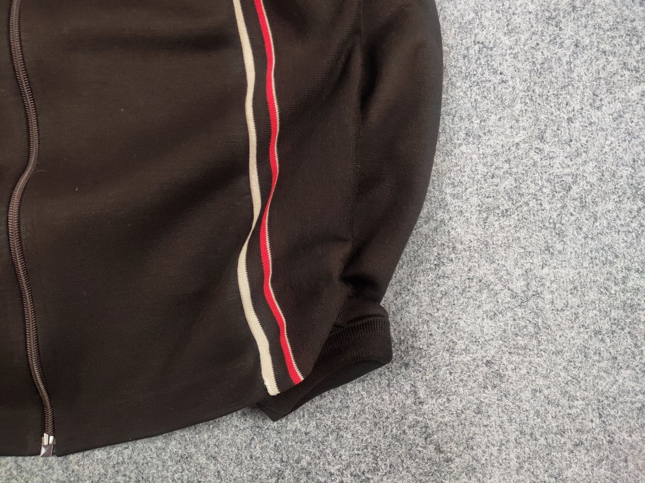 Vintage Luippold Vintage 70's track College Jacket Virgin Wool Brown Size US S / EU 44-46 / 1 - 6 Thumbnail