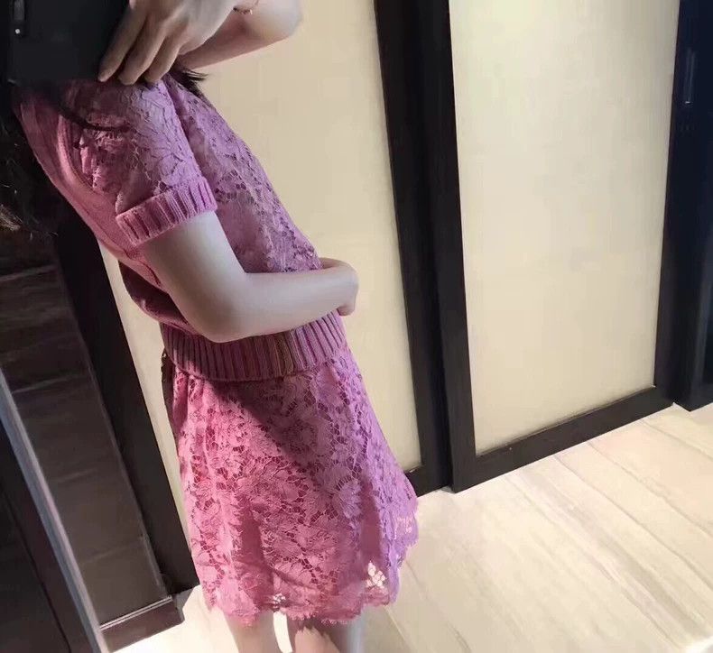 Valentino Valentino Pink lace set Size S / US 4 / IT 40 - 1 Thumbnail