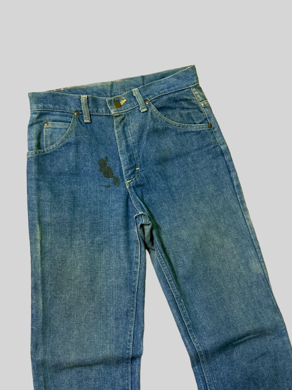 Lee Vintage Flared Lee Raider Talon Zipper Faded Denim Size US 28 / EU 44 - 6 Thumbnail