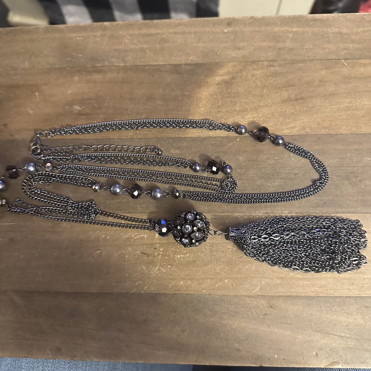 Other Long multi strand tassel necklace Size ONE SIZE - 2 Thumbnail