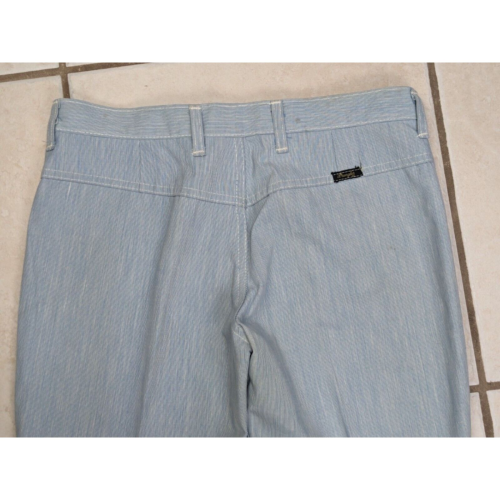 Wrangler Vtg 70s Wrangler Bell Bottom Flare Jeans Juniors 13 Blue USA Size 32" / US 10 / IT 46 - 14 Thumbnail