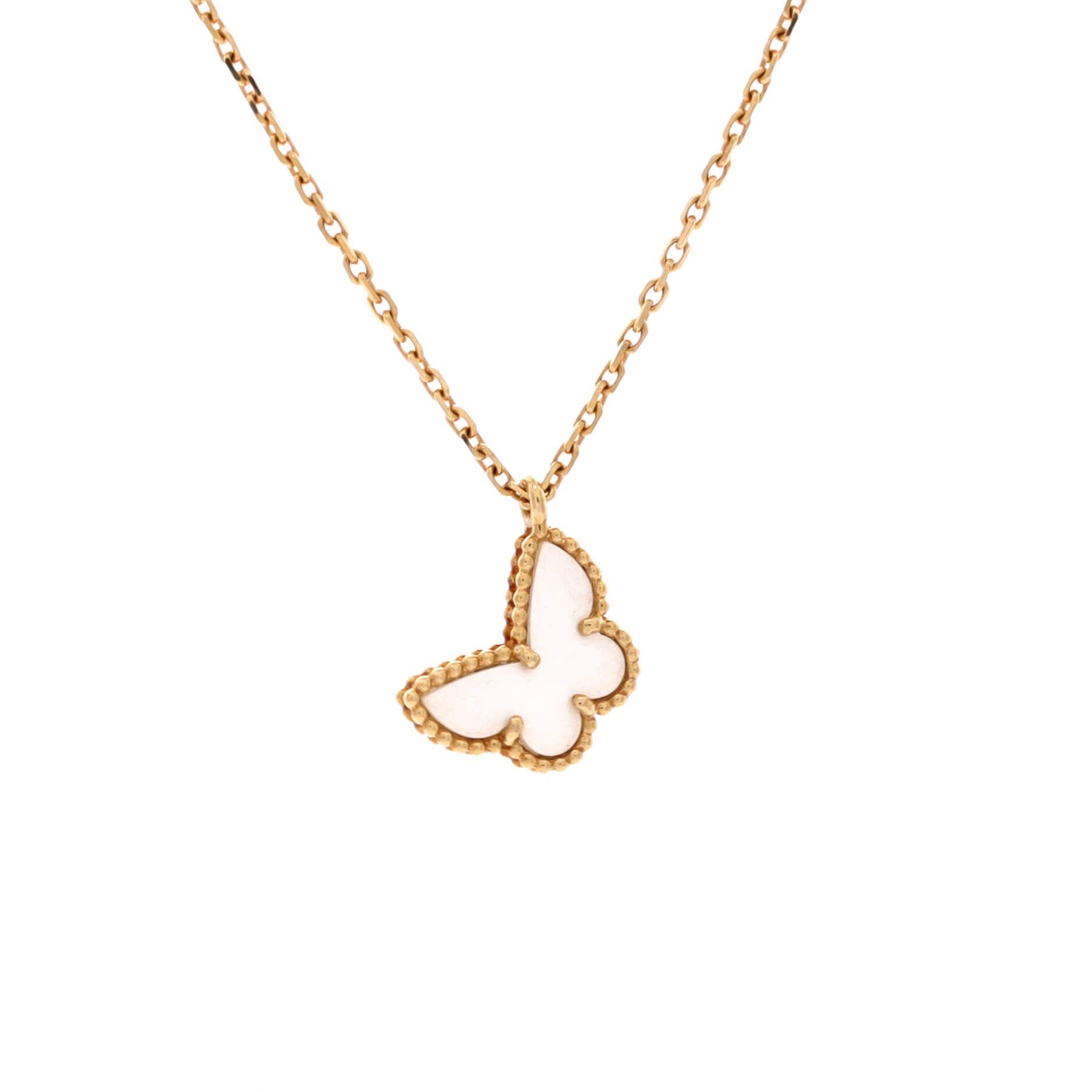 Van Cleef & Arpels Sweet Alhambra Butterfly Pendant Necklace Size ONE SIZE - 1 Thumbnail