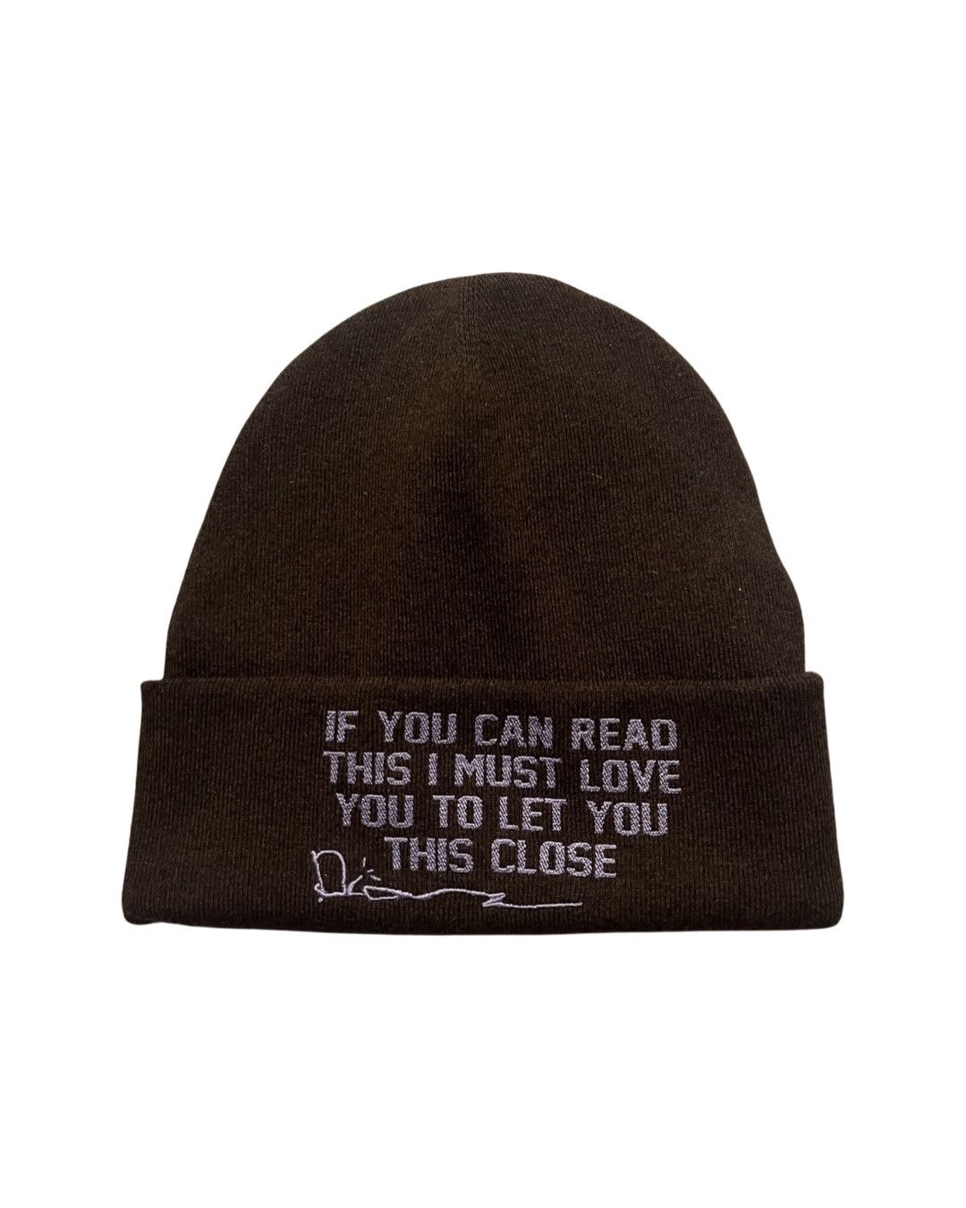 image of Dior x Travis Scott Cactus Jack Cashmere Knit Beanie in Brown, Men's