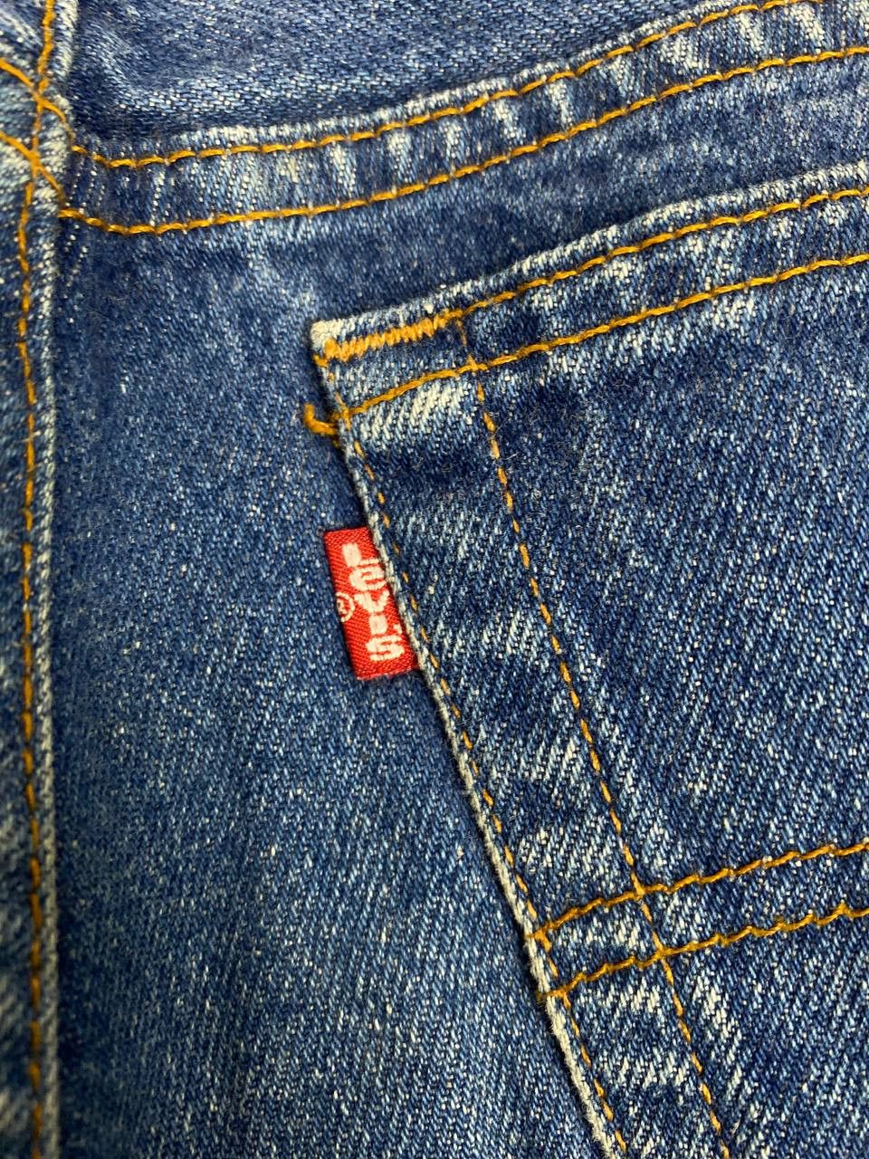 Levi's vintage 80s levis 701 student denim nice design Size US 29 - 4 Thumbnail
