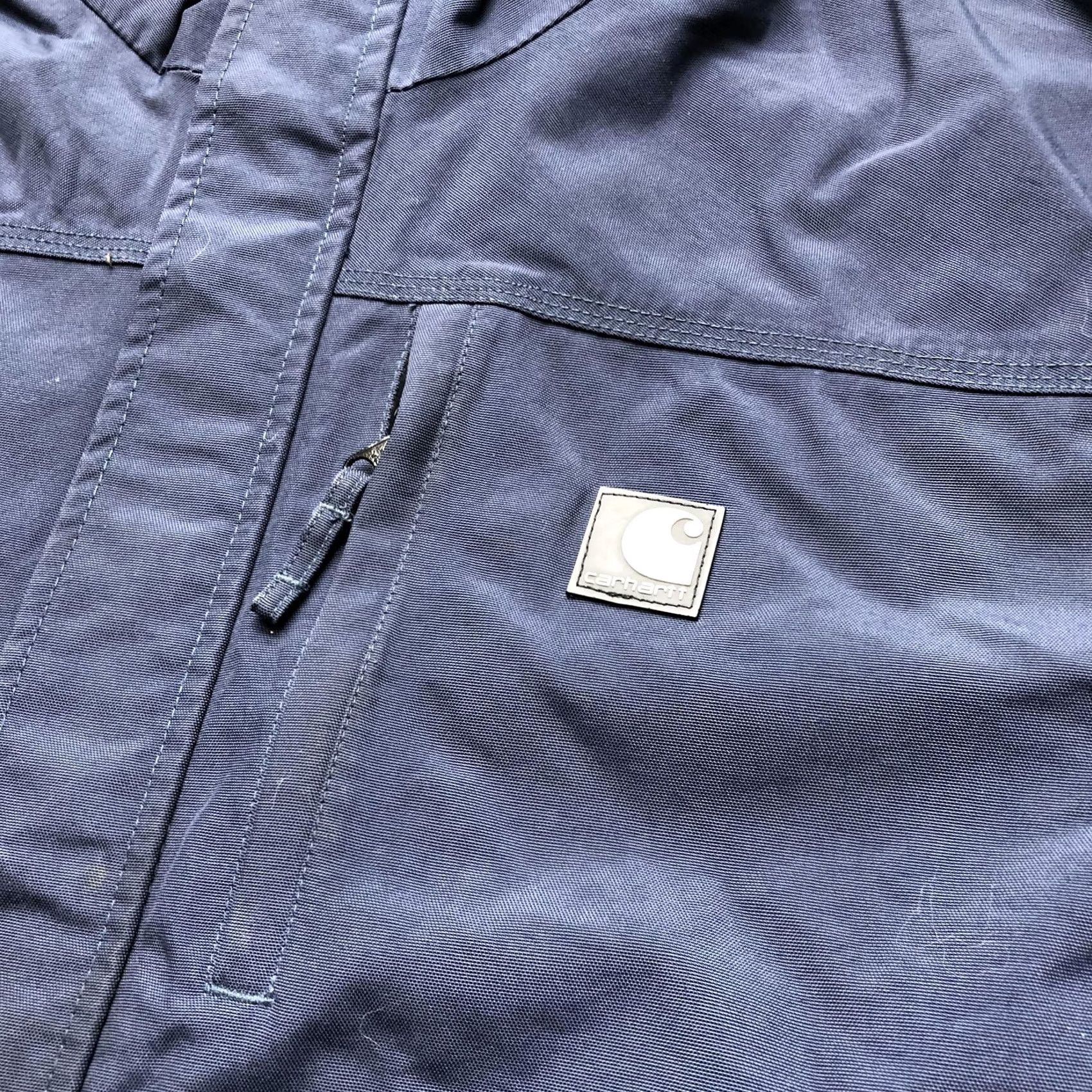 Carhartt Carhartt Jacket Mens Medium Blue Nylon Waterproof Lined Full Zip Workwear J162 Size US M / EU 48-50 / 2 - 4 Thumbnail