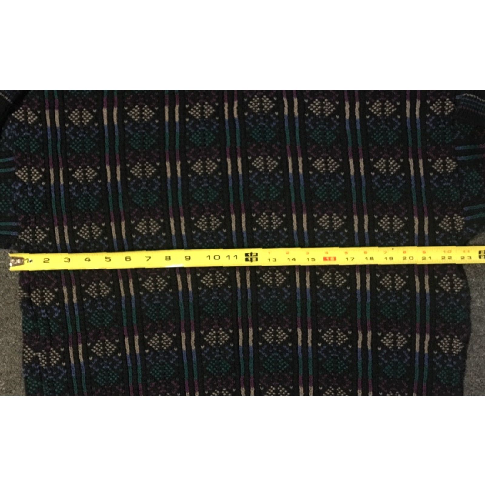 Alexander Julian VINTAGE 90s Knit Striped Sweater XL USA Alexander Julian Men Pullover Black Abstract Geometric Art Size US XL / EU 56 / 4 - 6 Thumbnail