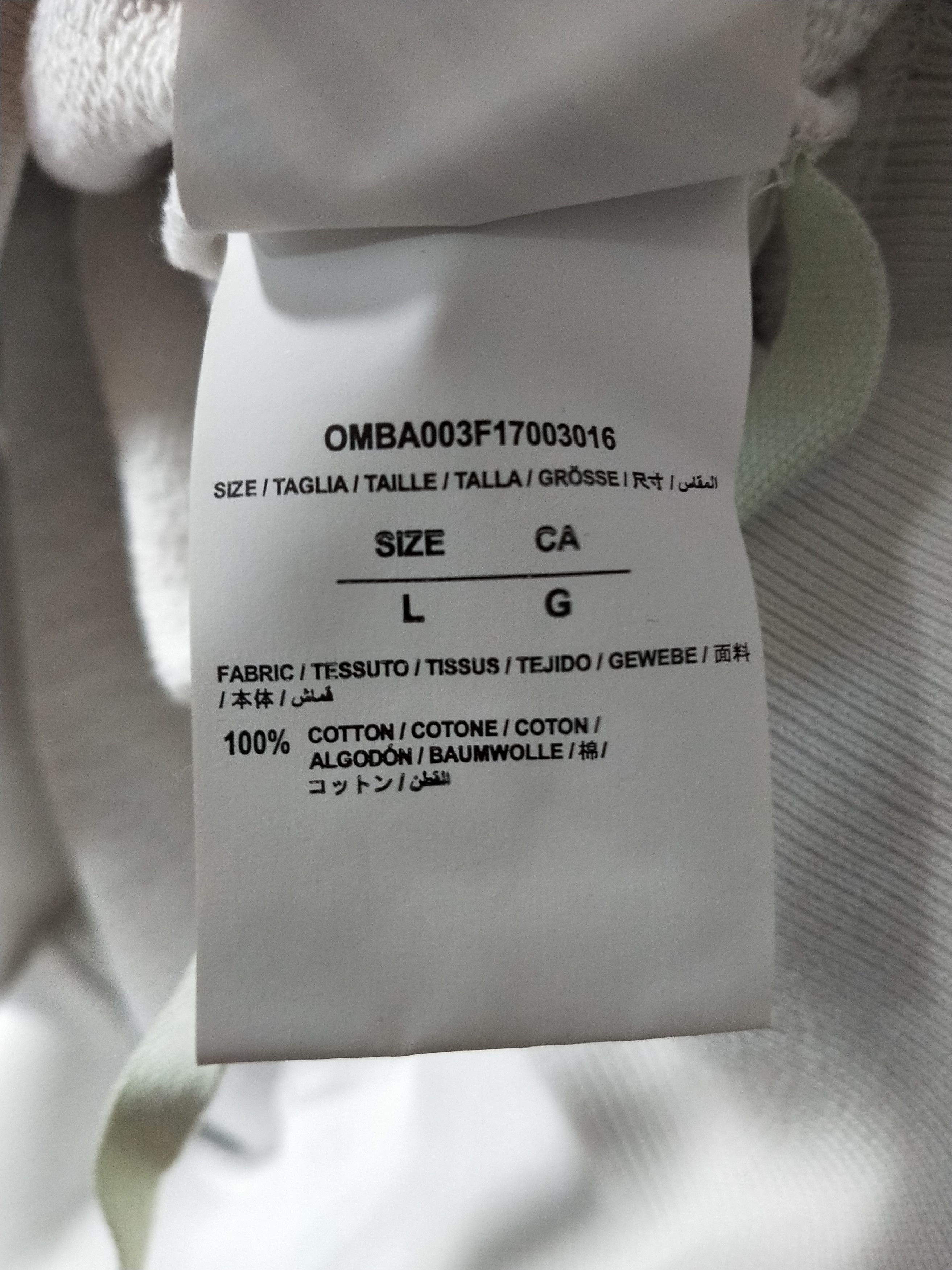 Off-White Off-White Diagonal Caravaggio Sweatshirt Size US L / EU 52-54 / 3 - 7 Thumbnail