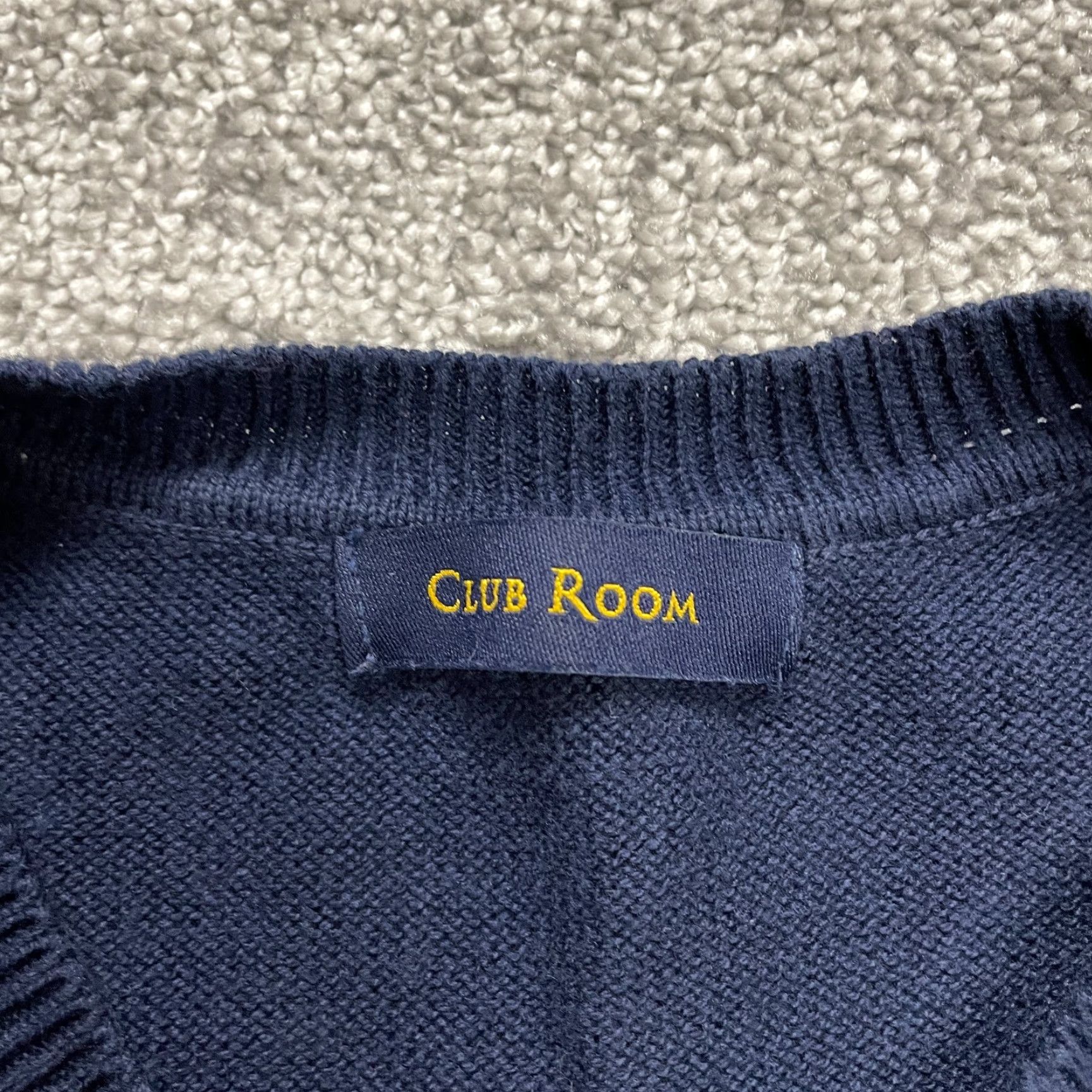 Club Room Club Room Mens Large Blue Vest Sleeveless V-Neck Knitted Stretch Casual Sweater Shirt Size US L / EU 52-54 / 3 - 4 Thumbnail