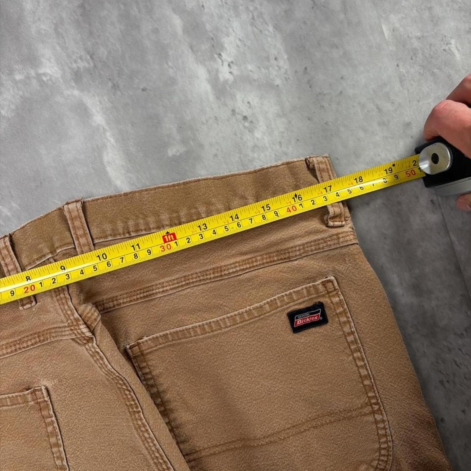 Dickies Y2K Tan Dickies Grunge Baggy Carpenter Skater Pants Size US 38 / EU 54 - 6 Thumbnail