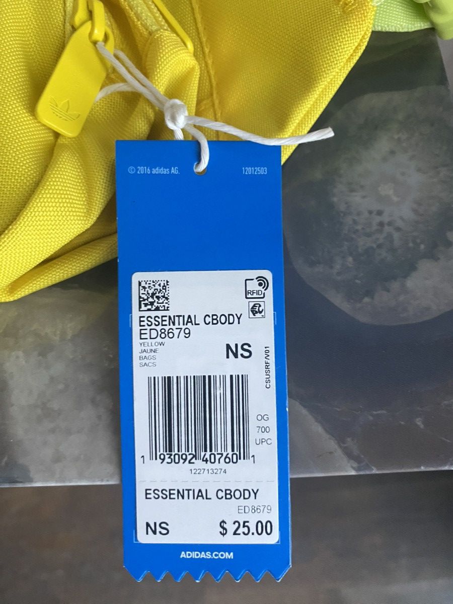 Adidas adidas Essential Crossbody Bag Waist Fanny Pack Yellow Size ONE SIZE - 5 Thumbnail