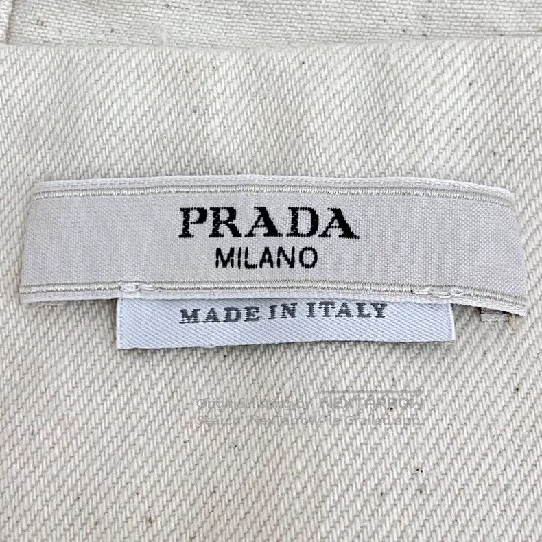 Prada Prada Beige triangle cotton hooded zipper sleeveless vest Size US L / EU 52-54 / 3 - 6 Thumbnail