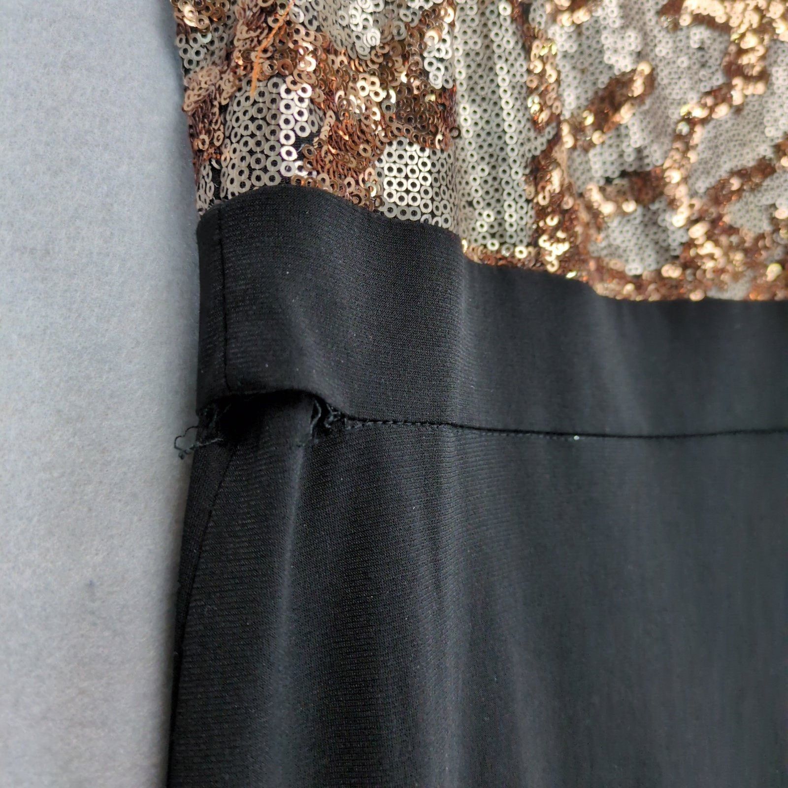 Other Midnight NikiBiki Women's L Sequin Maxi Evening Dress *Flaw Size L / US 10 / IT 46 - 3 Thumbnail