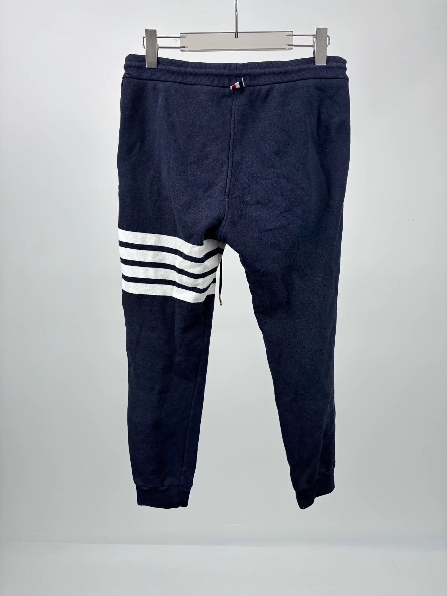 Thom Browne THOM BROWNE Navy Blue 4-Bar Pants Size US 26 / EU 42 - 2 Thumbnail