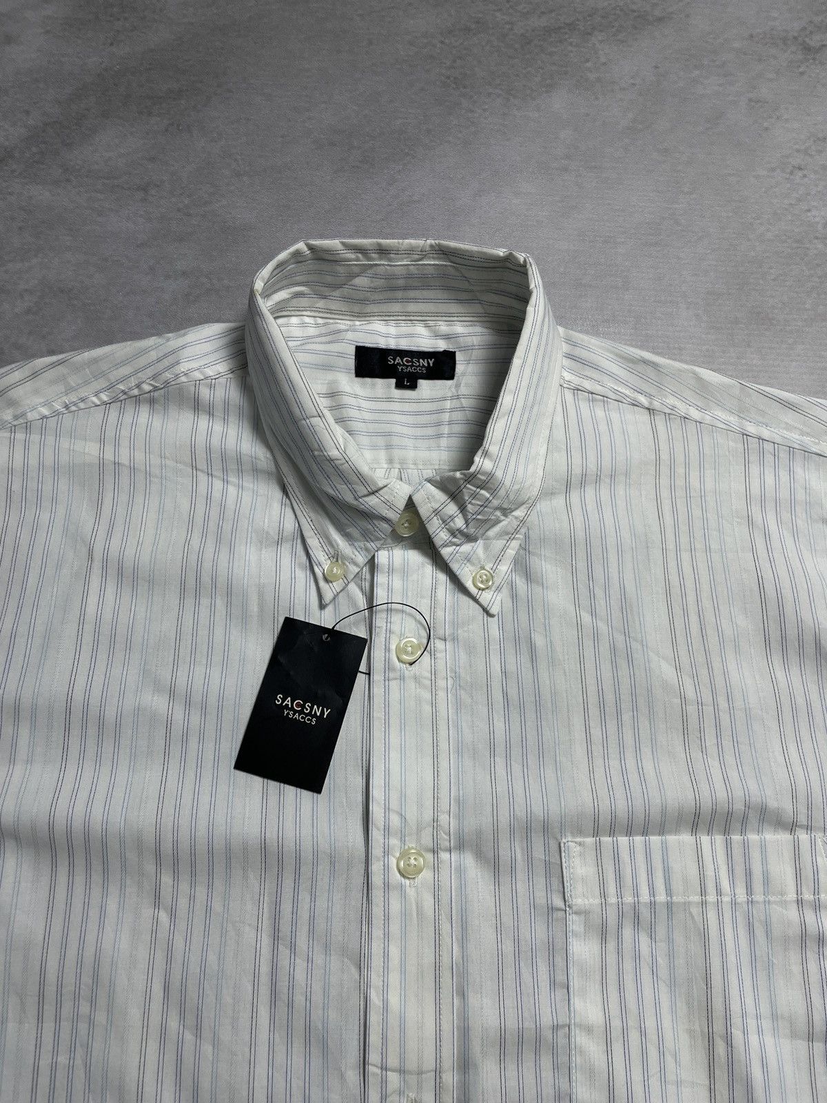 Yohji Yamamoto Yohji Yamamoto Stripe Shirt Size US XL / EU 56 / 4 - 5 Thumbnail