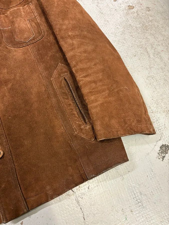 Alexander McQueen 2000s Alexander McQueen Brown Multi-Pocket Suede Leather Jacket Size US L / EU 52-54 / 3 - 8 Thumbnail